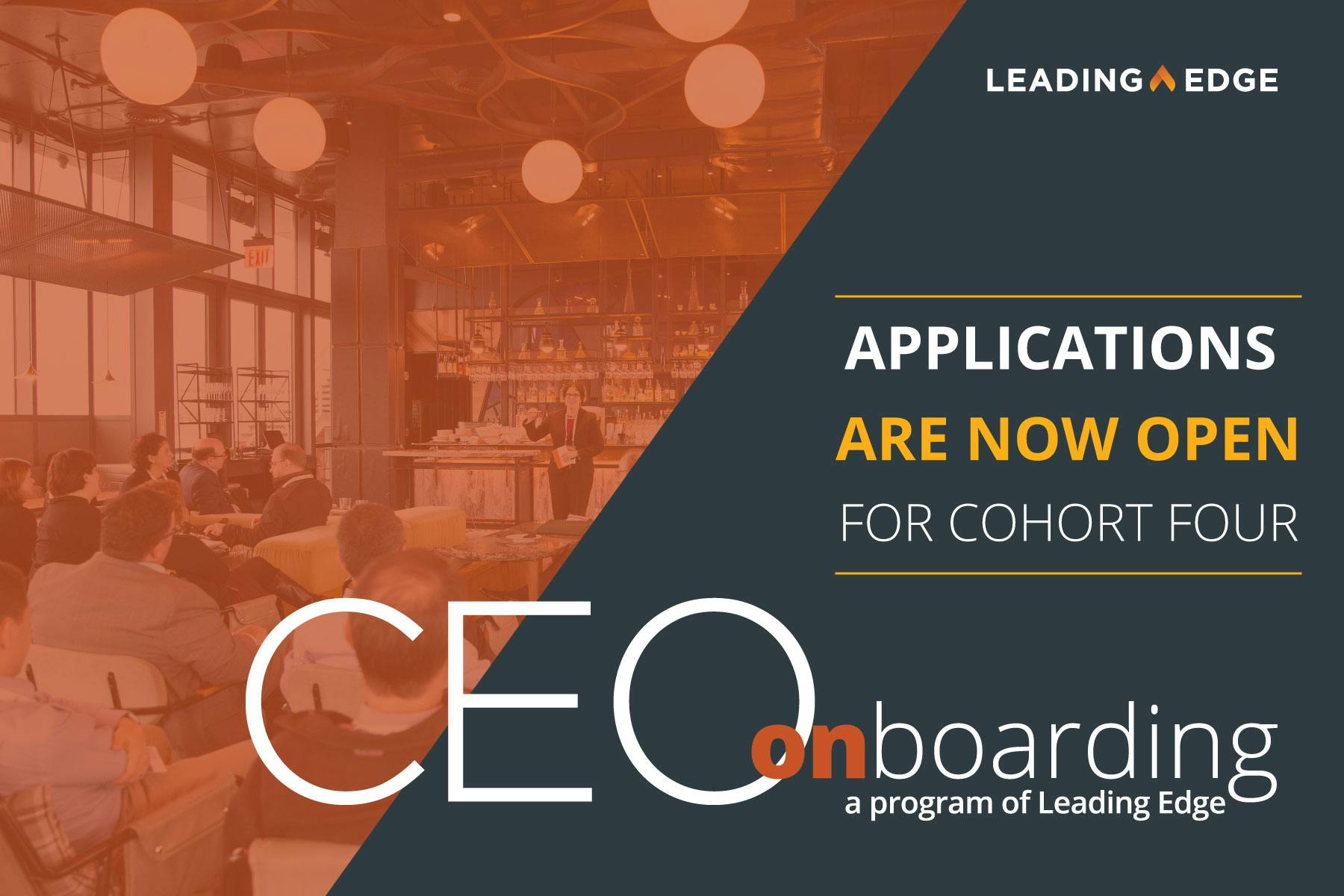 CEO Onboarding Applications are Now Open for Cohort Four