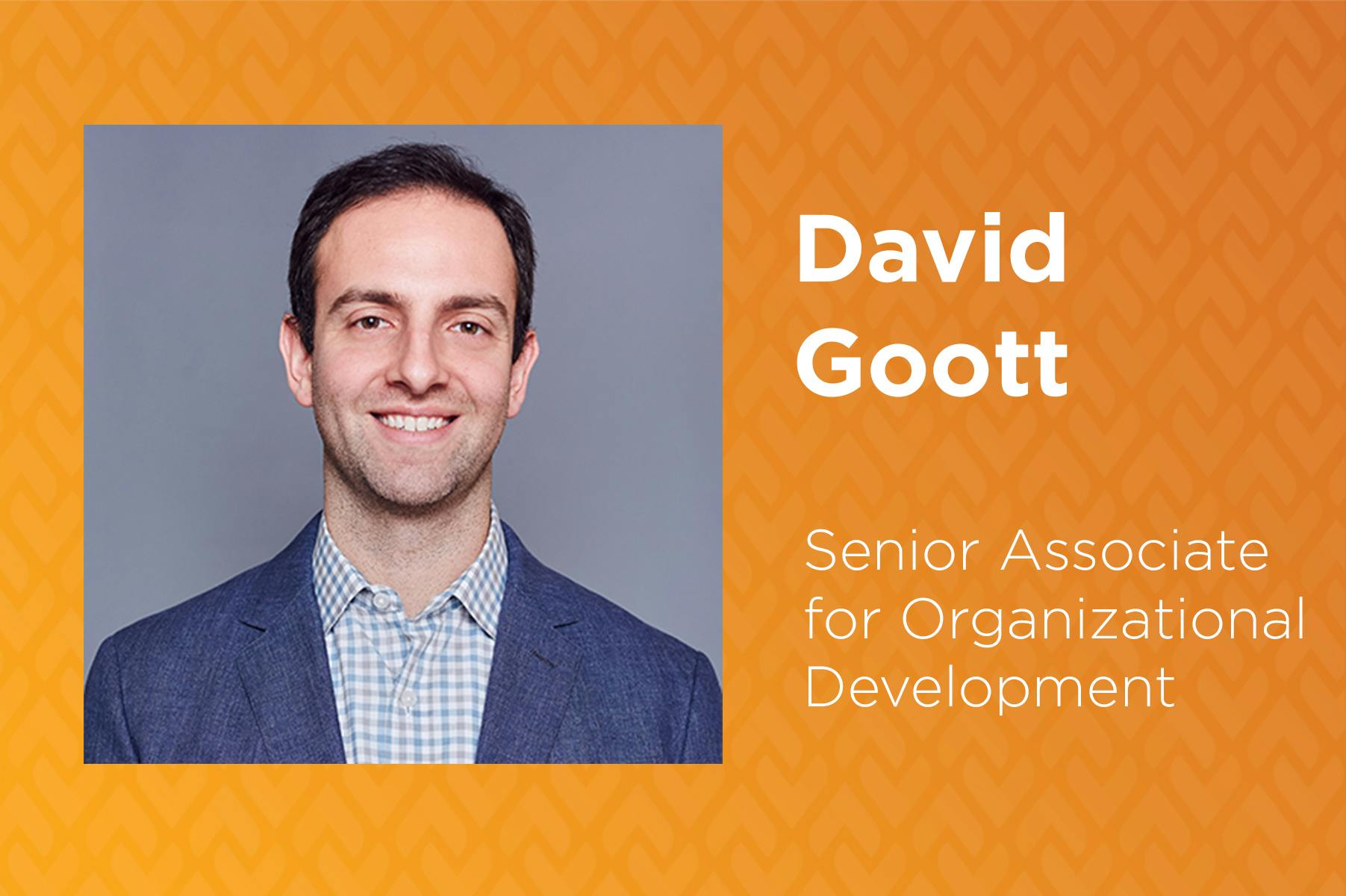 Headshot of David Goott, Senior Associate for Organizational Development