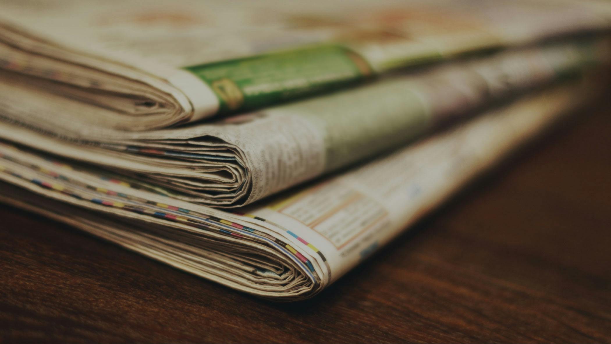 Photo: Stack of newspapers