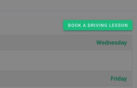 A student can log in via the web app and reserve a driving lesson by clicking on the button “Book driving lessons”.