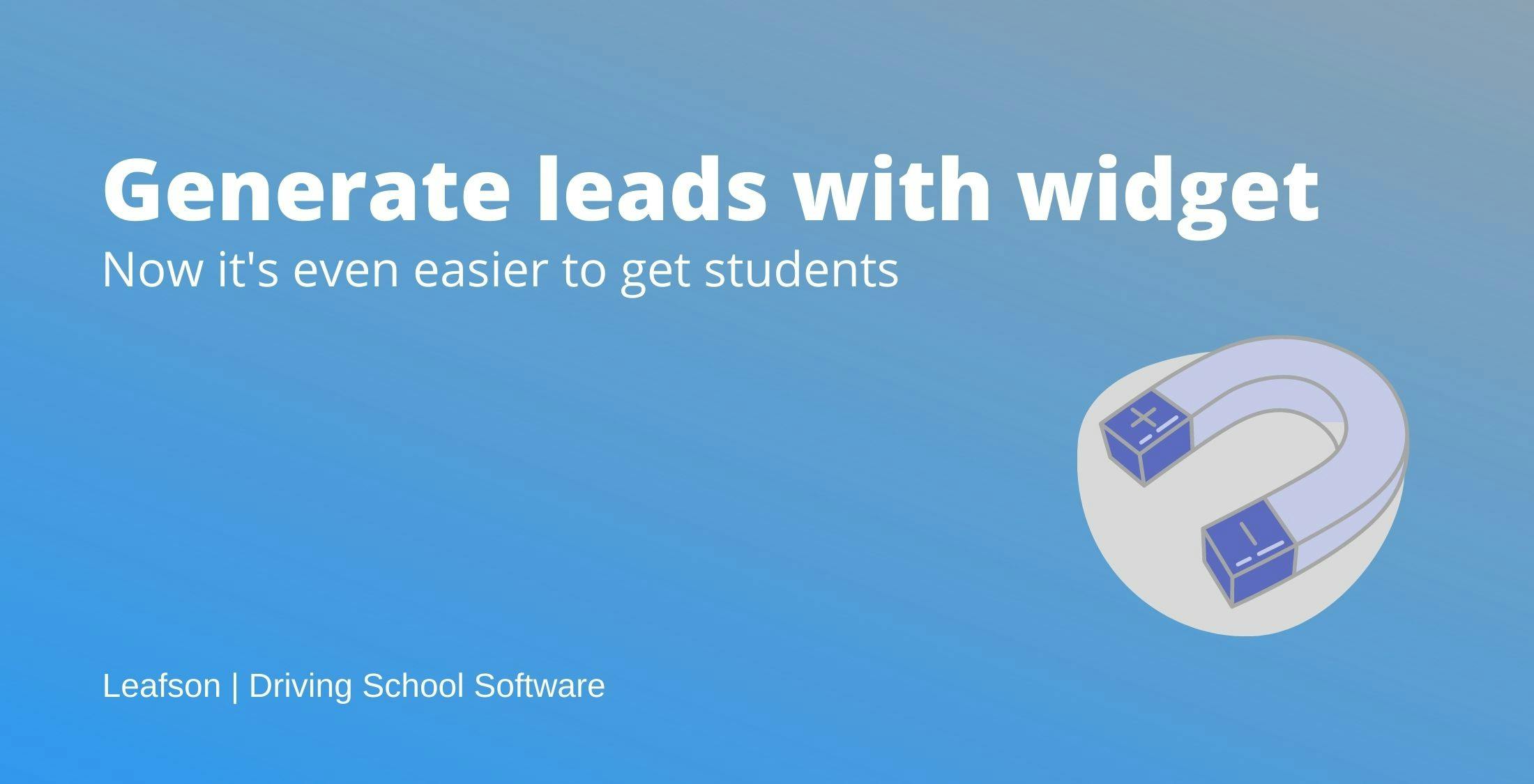 generate leads with widget