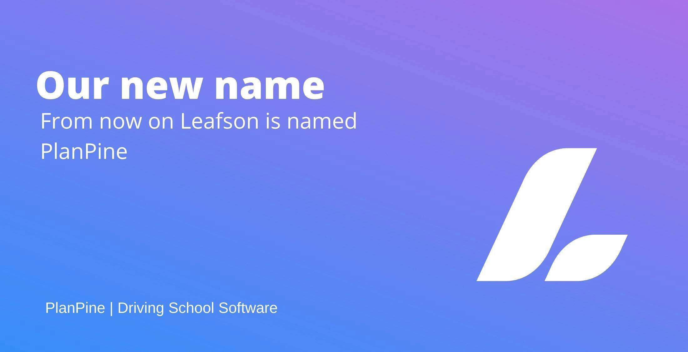 Our new name PlanPine