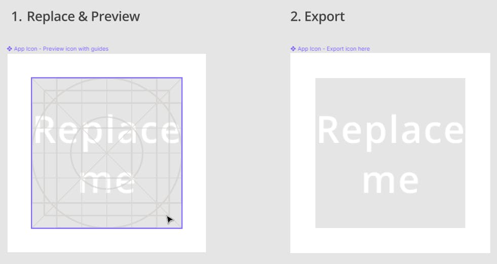 Screenshot of the Logo import and export section of LEAP's Figma Templates