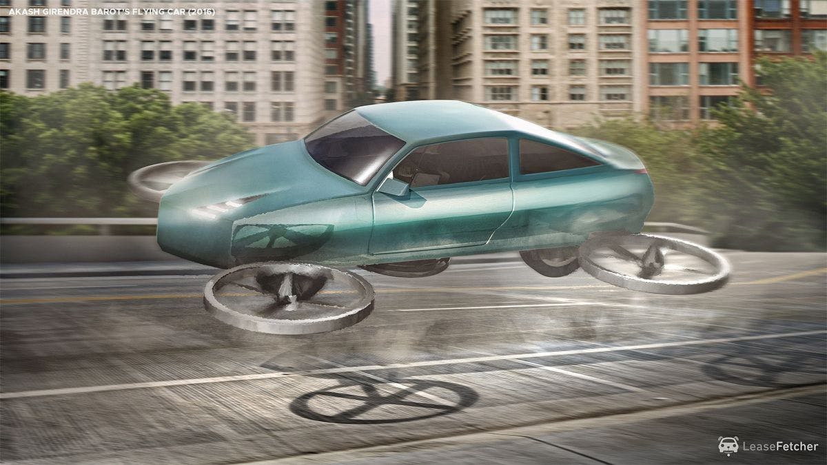 Akash Girendra Barot's flying car - 2016