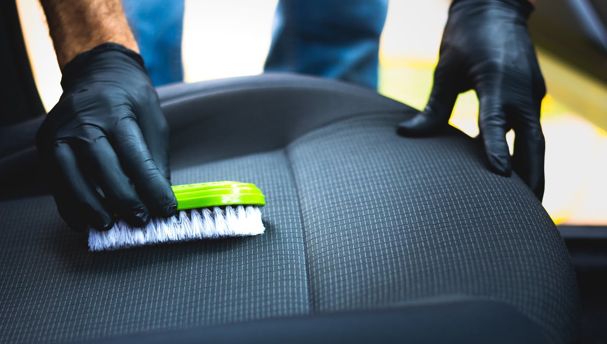 way to clean car seats fabric