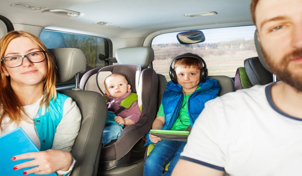 family in personal lease car