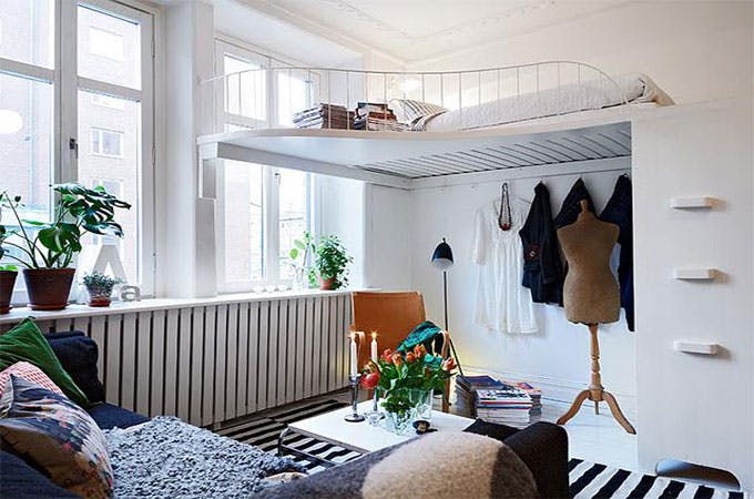 Lit escamotable plafond, la solution de petits espaces