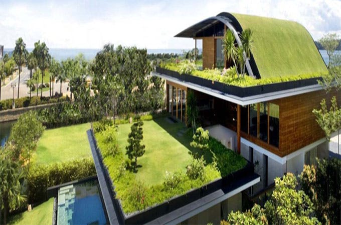 maison  toiture-terrasse 