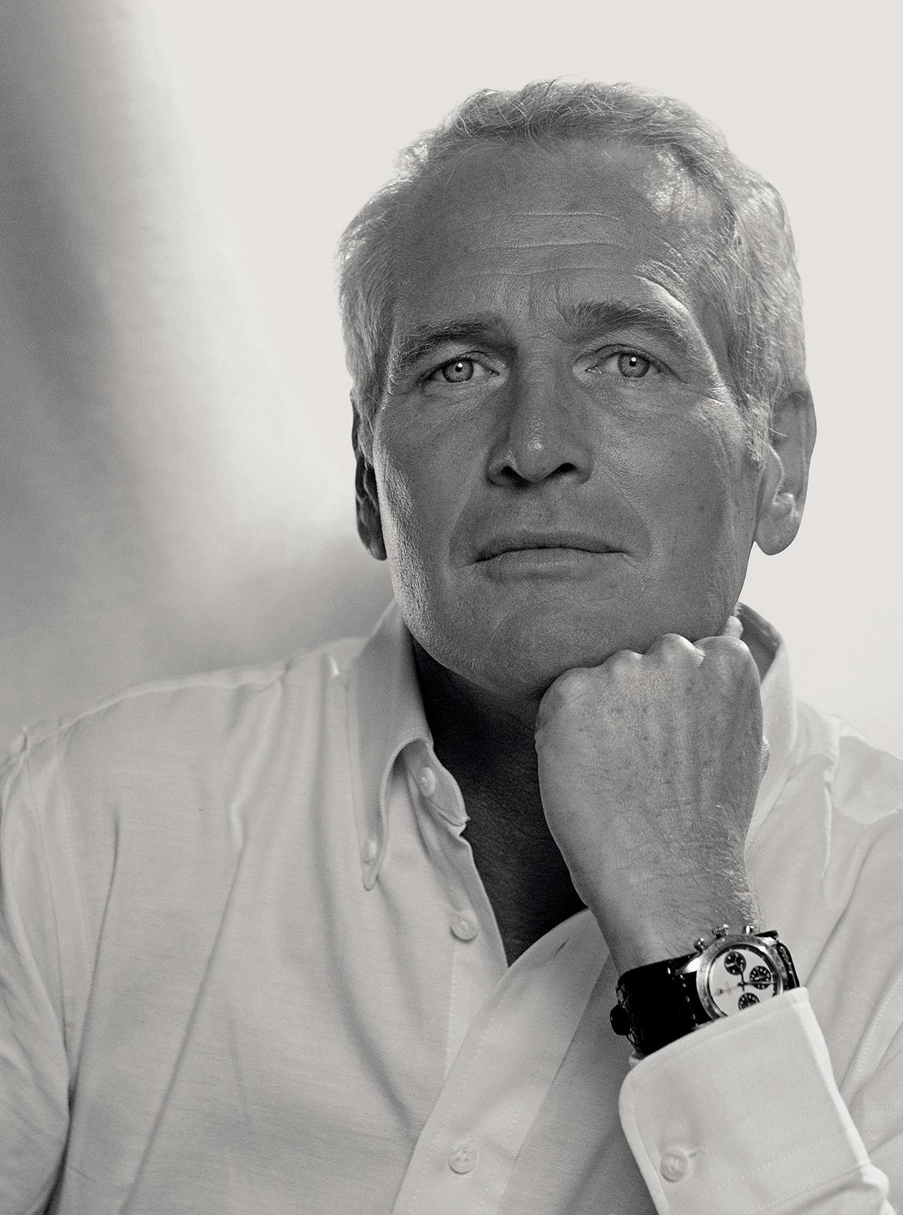 Paul Newman avec sa montre Rolex Dayotna