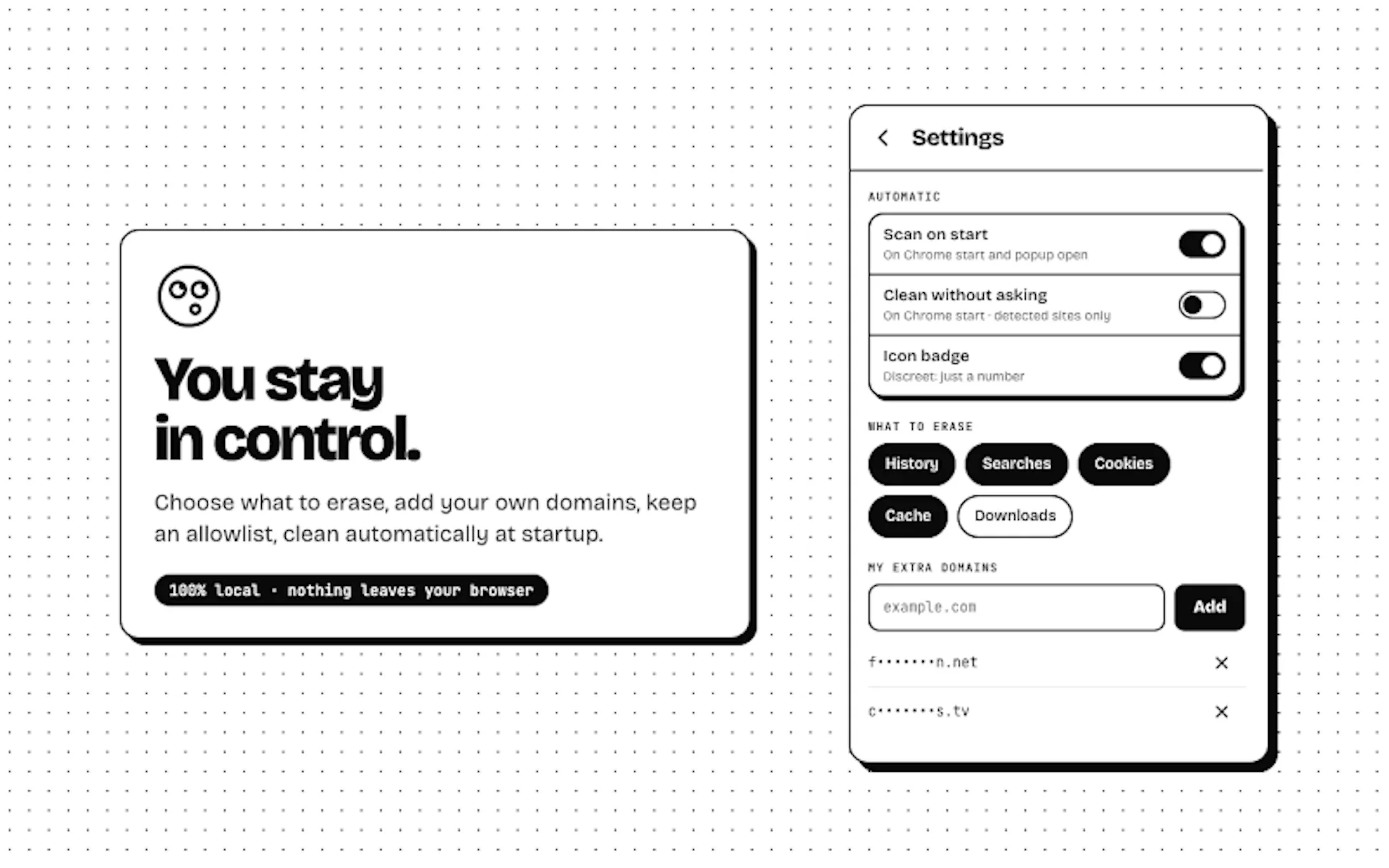 Settings WasntMe Extension