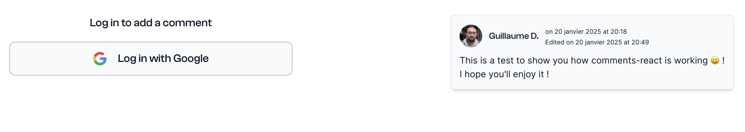 Comments module