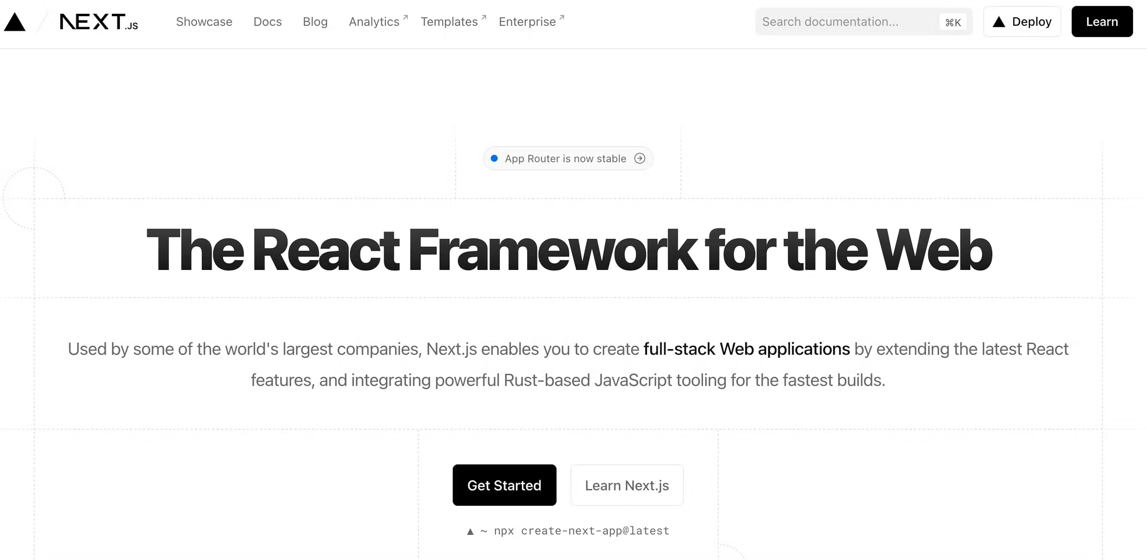 Next.js - React Framework