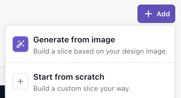 Image to slice - Prismic