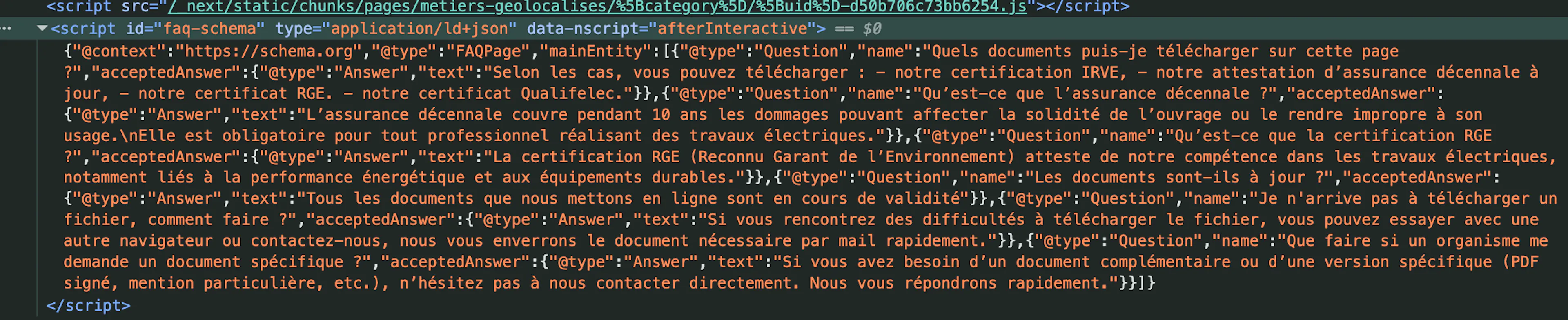 Données structurées