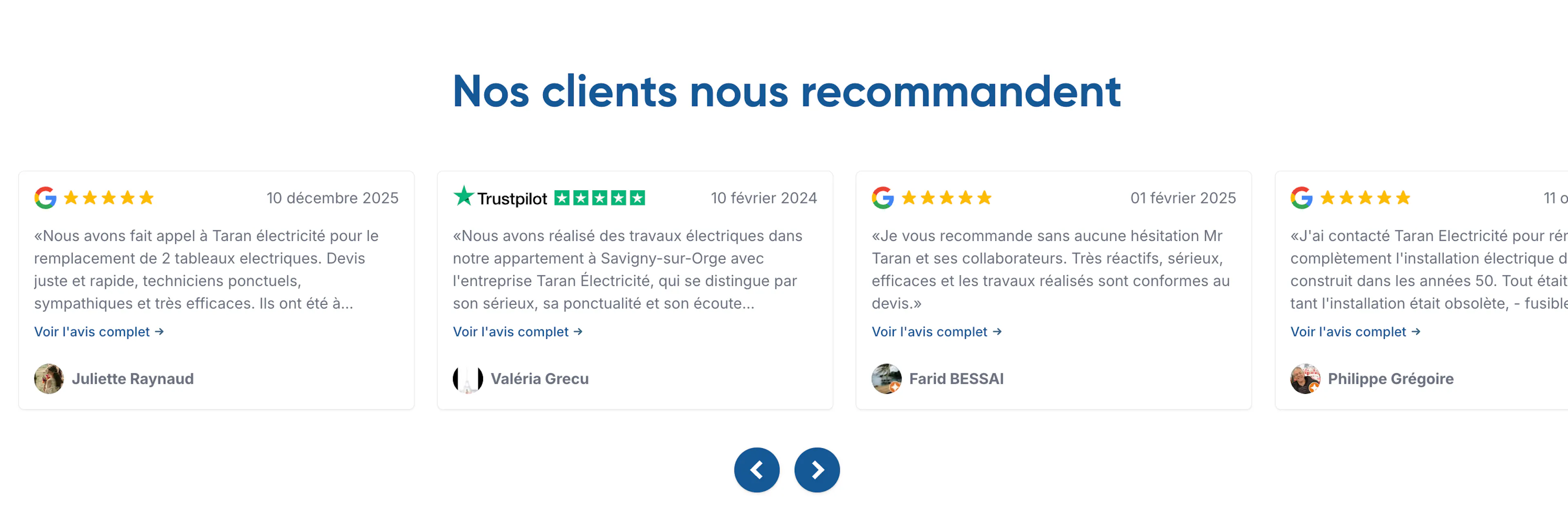 Avis clients