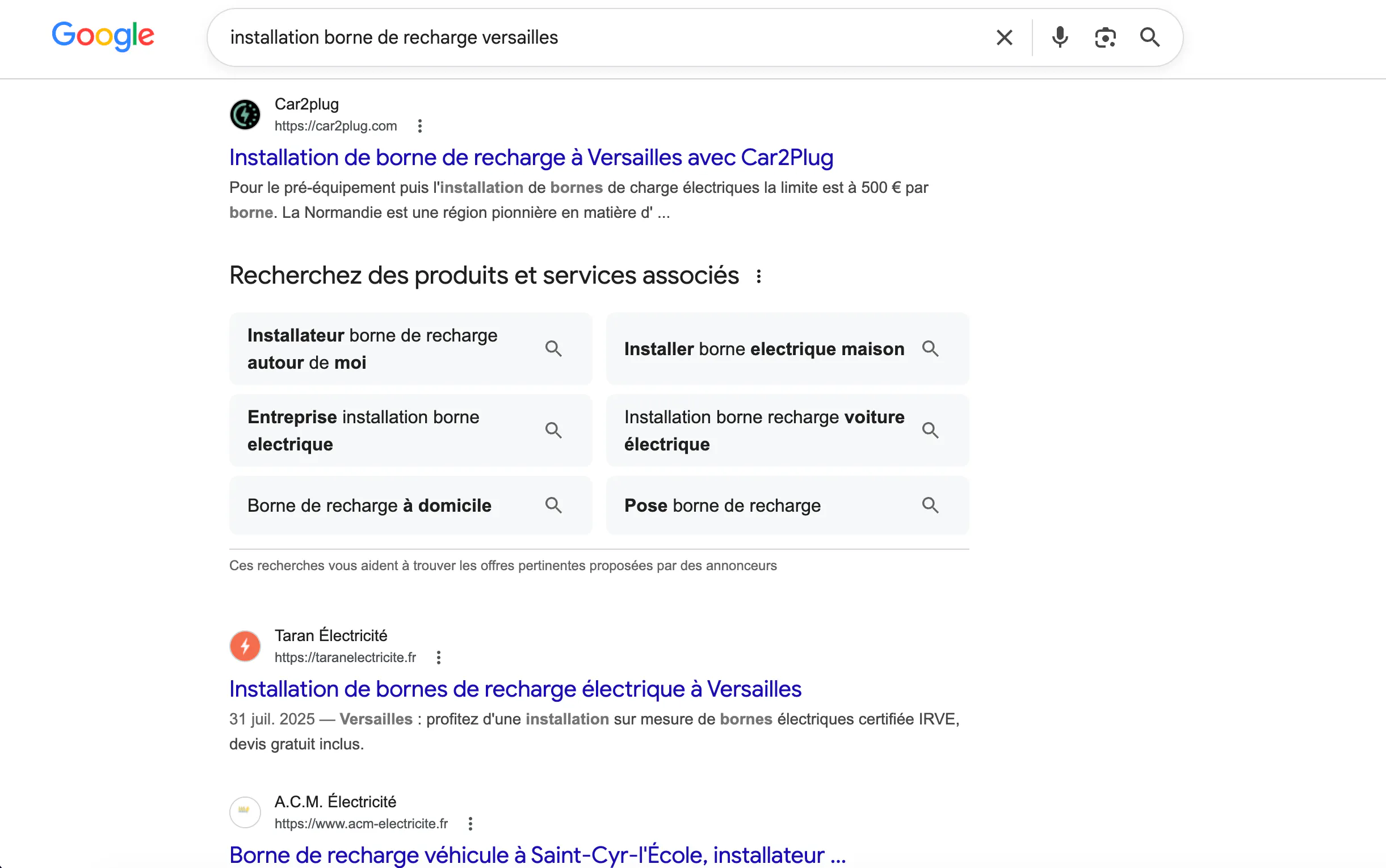 Résultat SERP