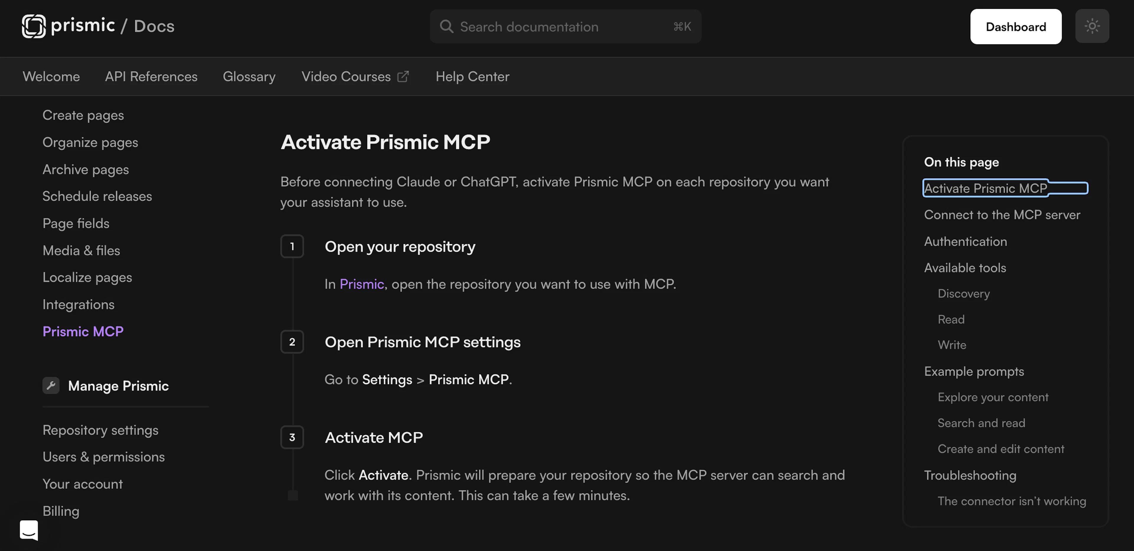 Prismic MCP