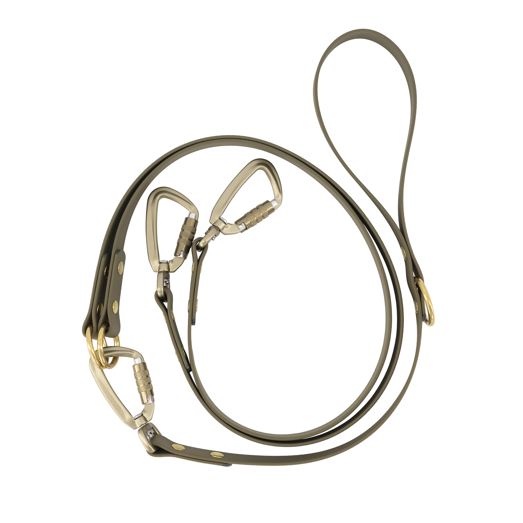 Double Dog Lead - Olive