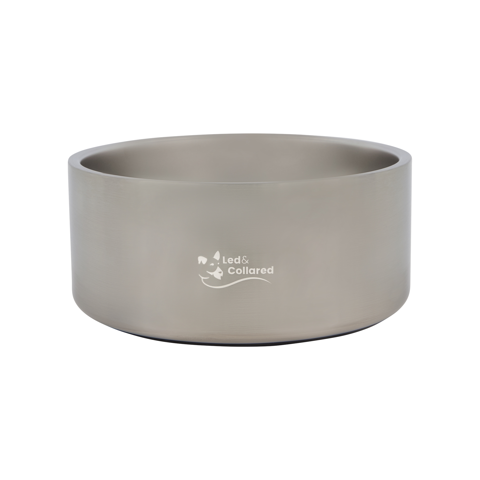 Stainless Steel Dog Bowl - Plain Steel - Large
