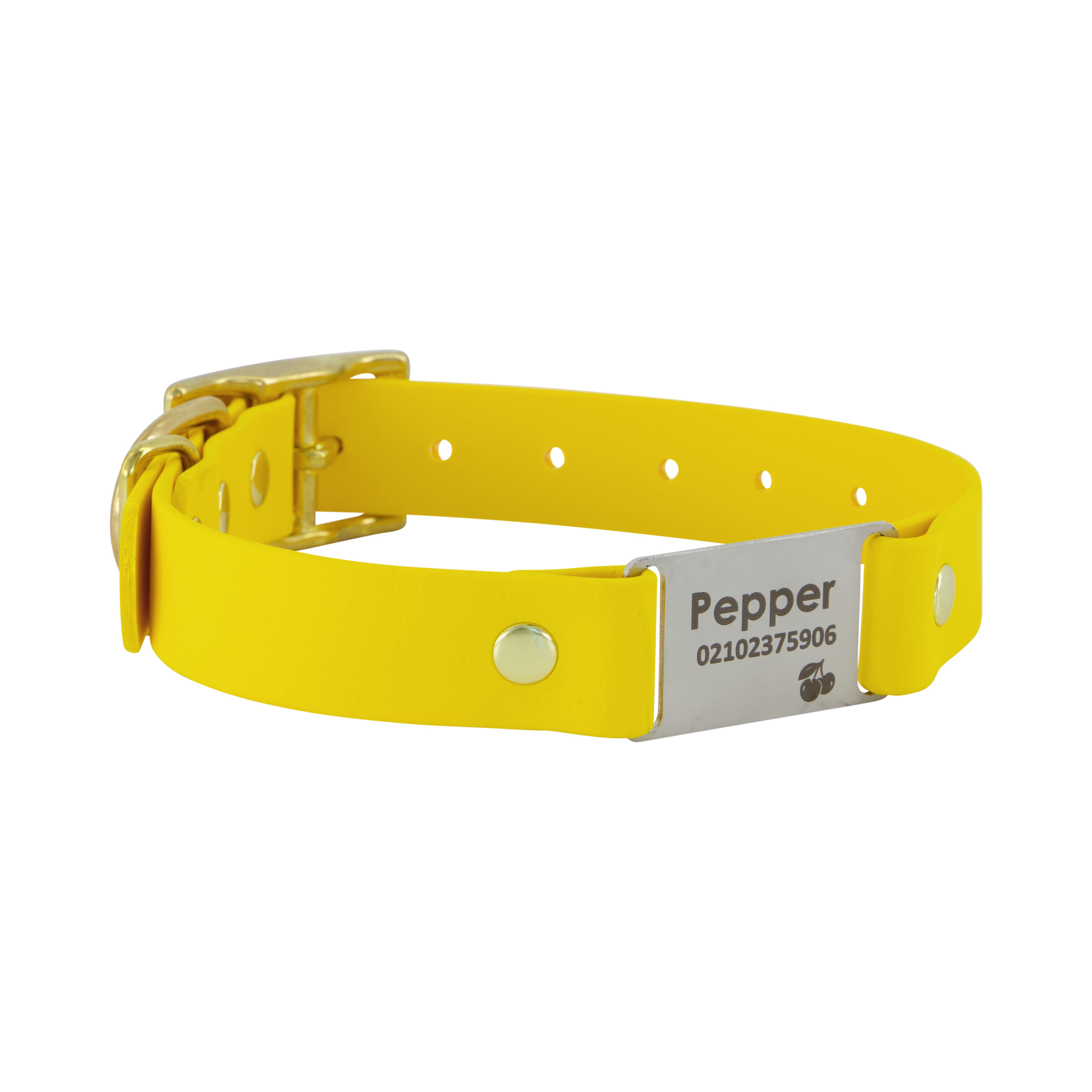 Classic Scrag Tag Collar - Yellow