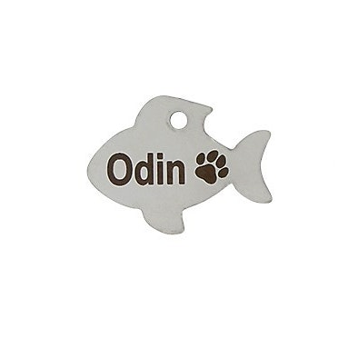 Stainless Steel Cat Tag - Fish