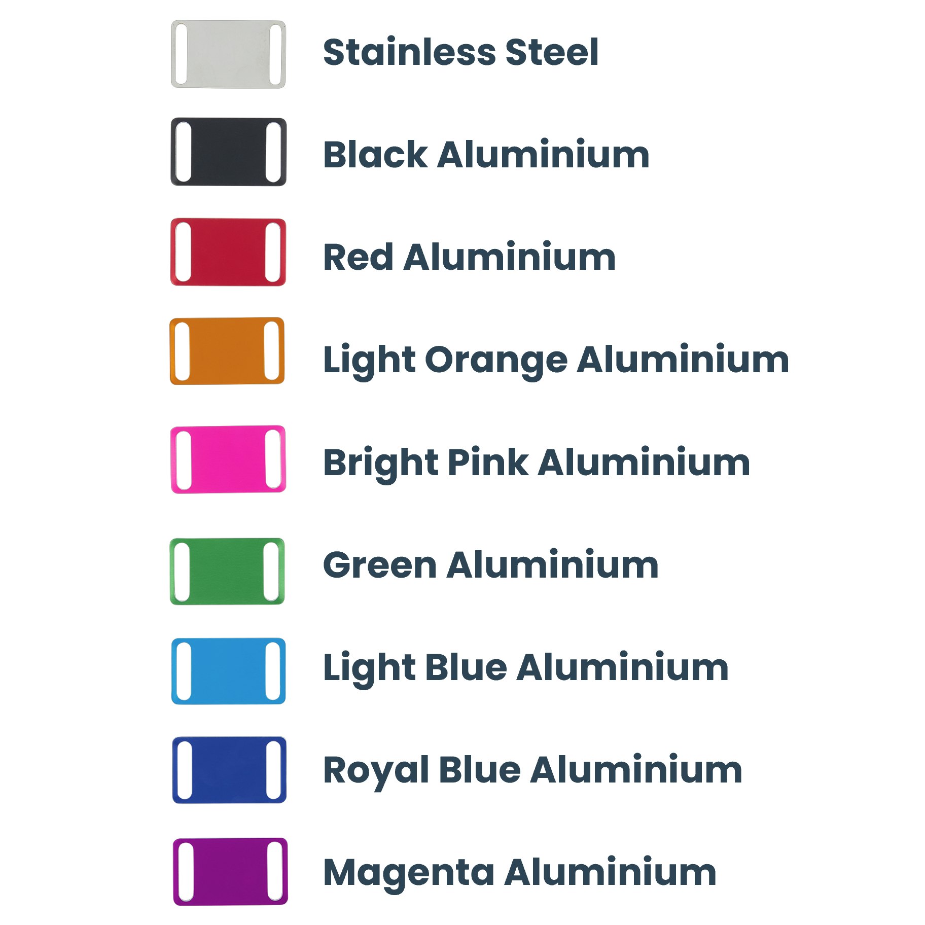 Aluminium, Steel & Acrylic Name Plates