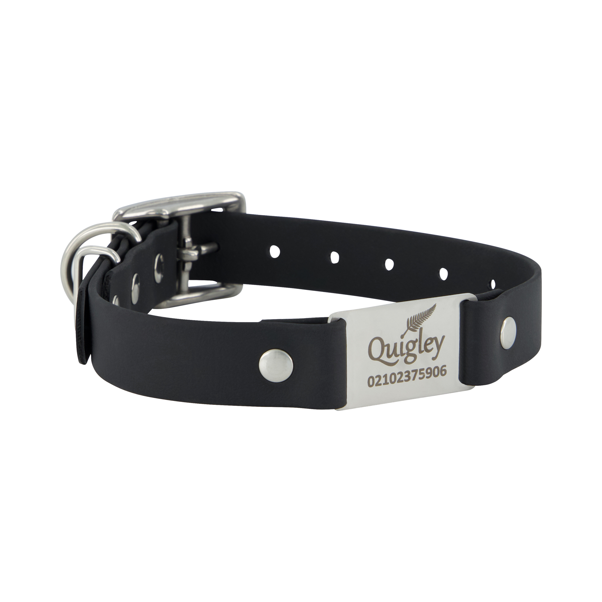 Classic Scrag Tag Collar - Black