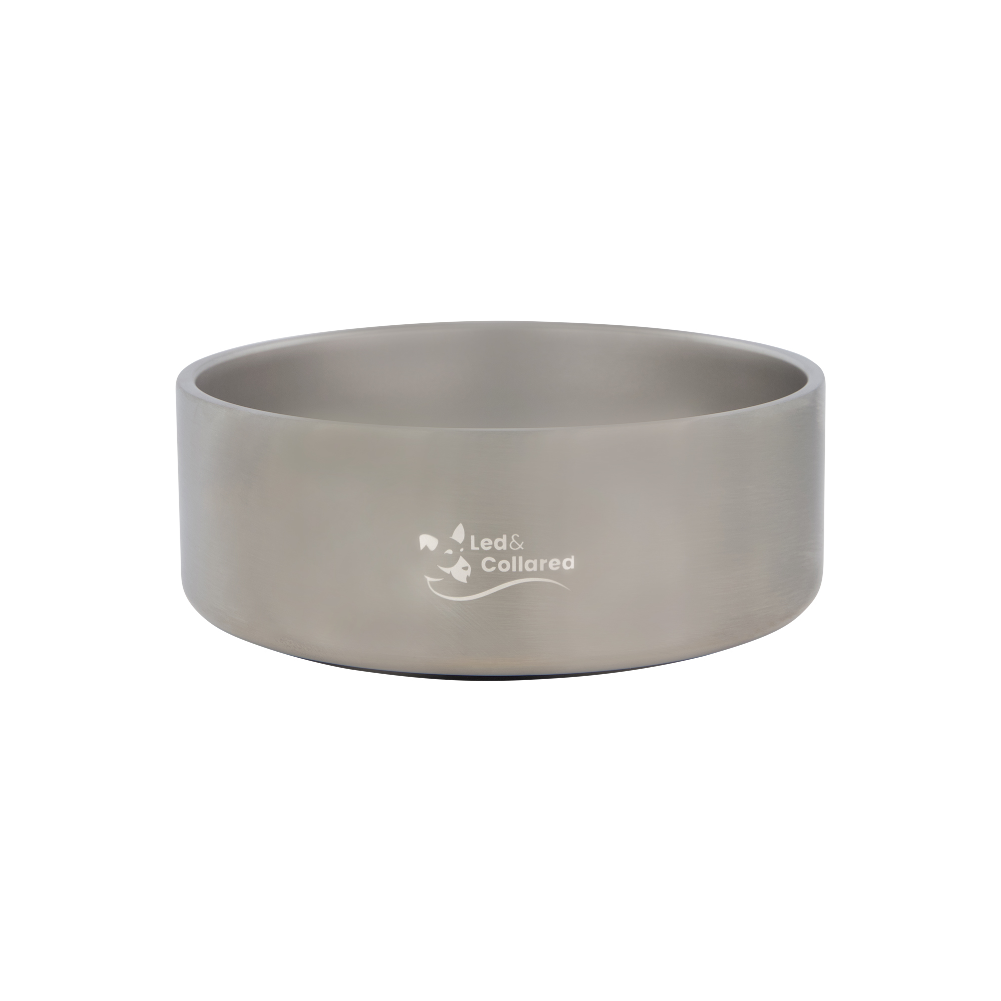 Stainless Steel Dog Bowl - Plain Steel - Medium
