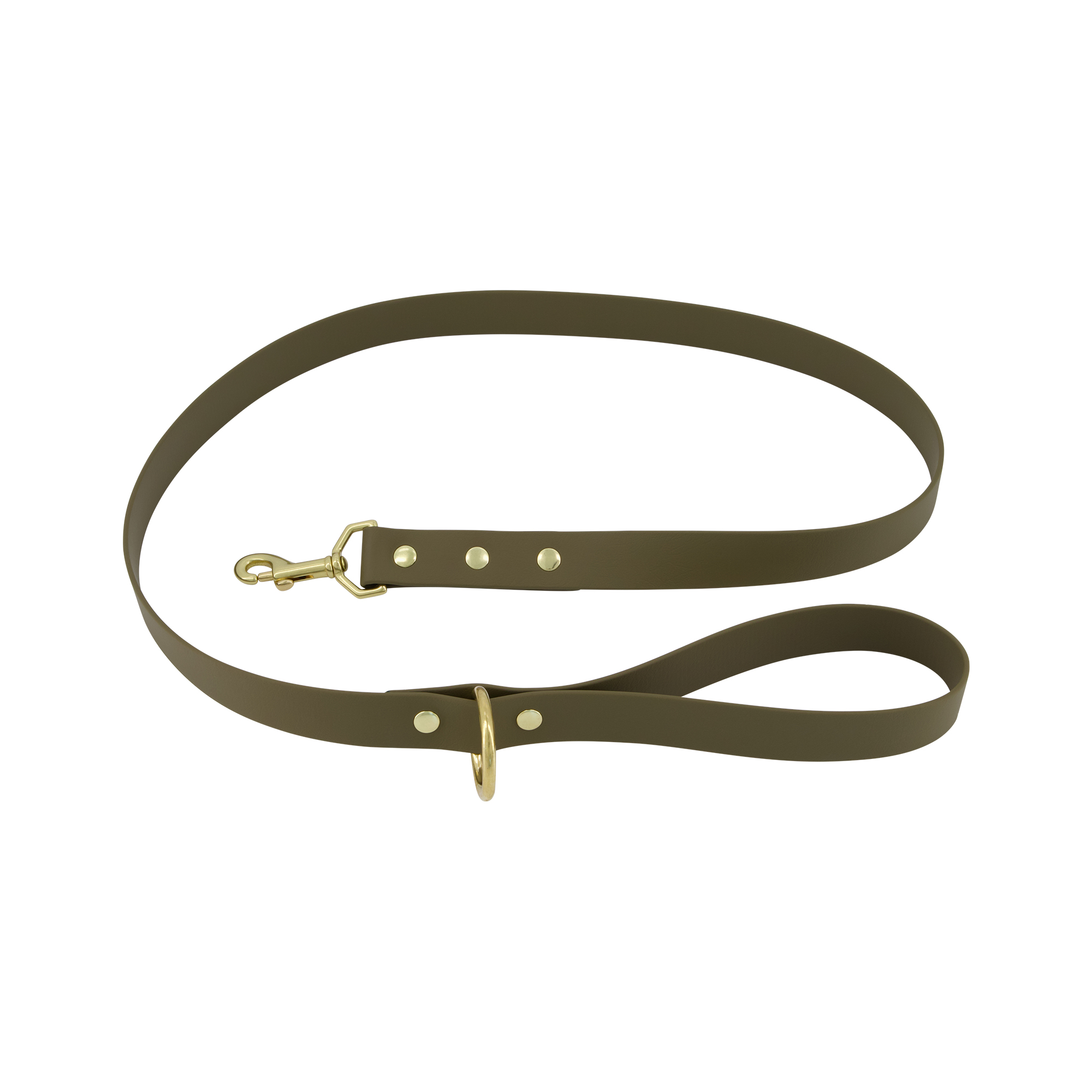 Classic Lead - Wide - Olive and Brass