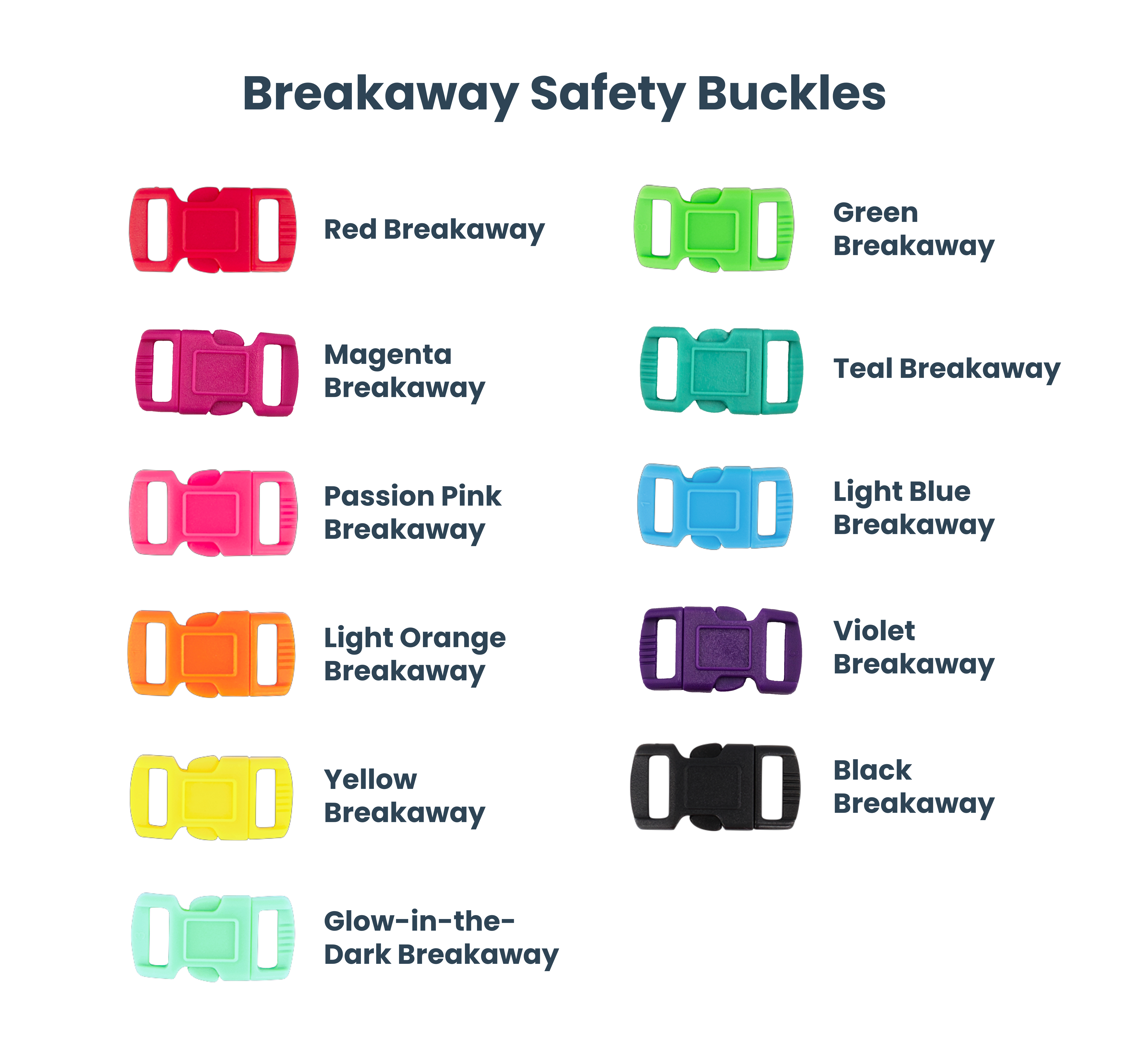 Cat breakaway buckle colours - 11