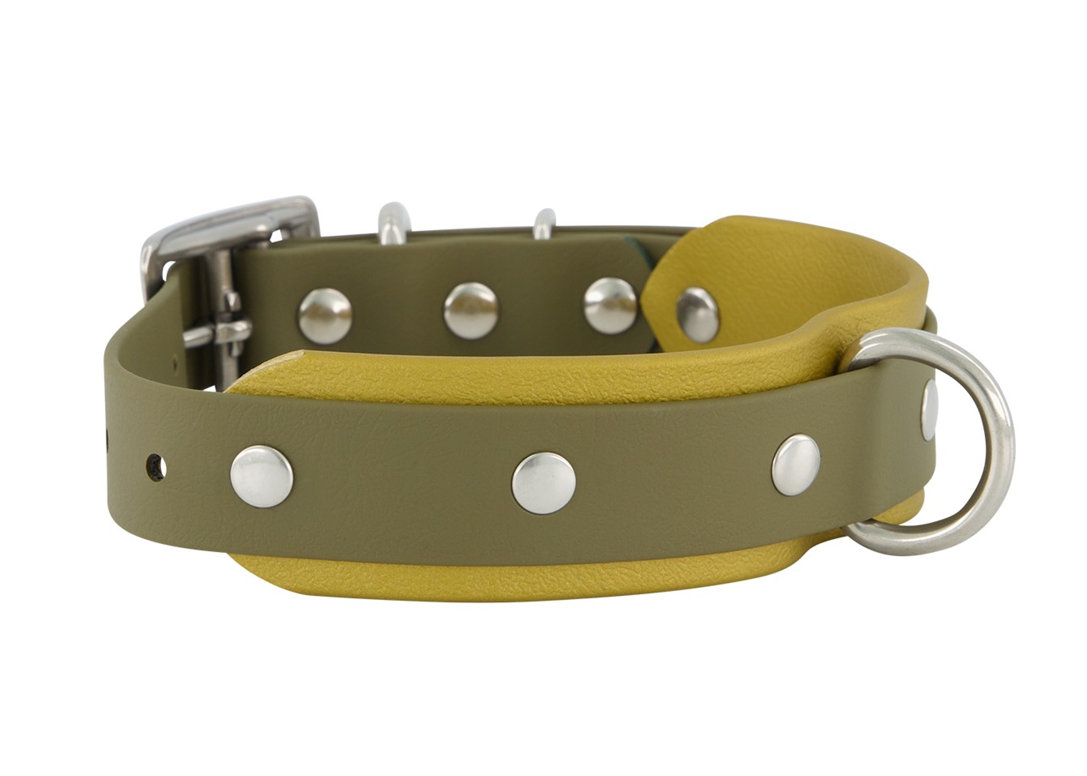 Tactical Dog Collar - Gold and Olive