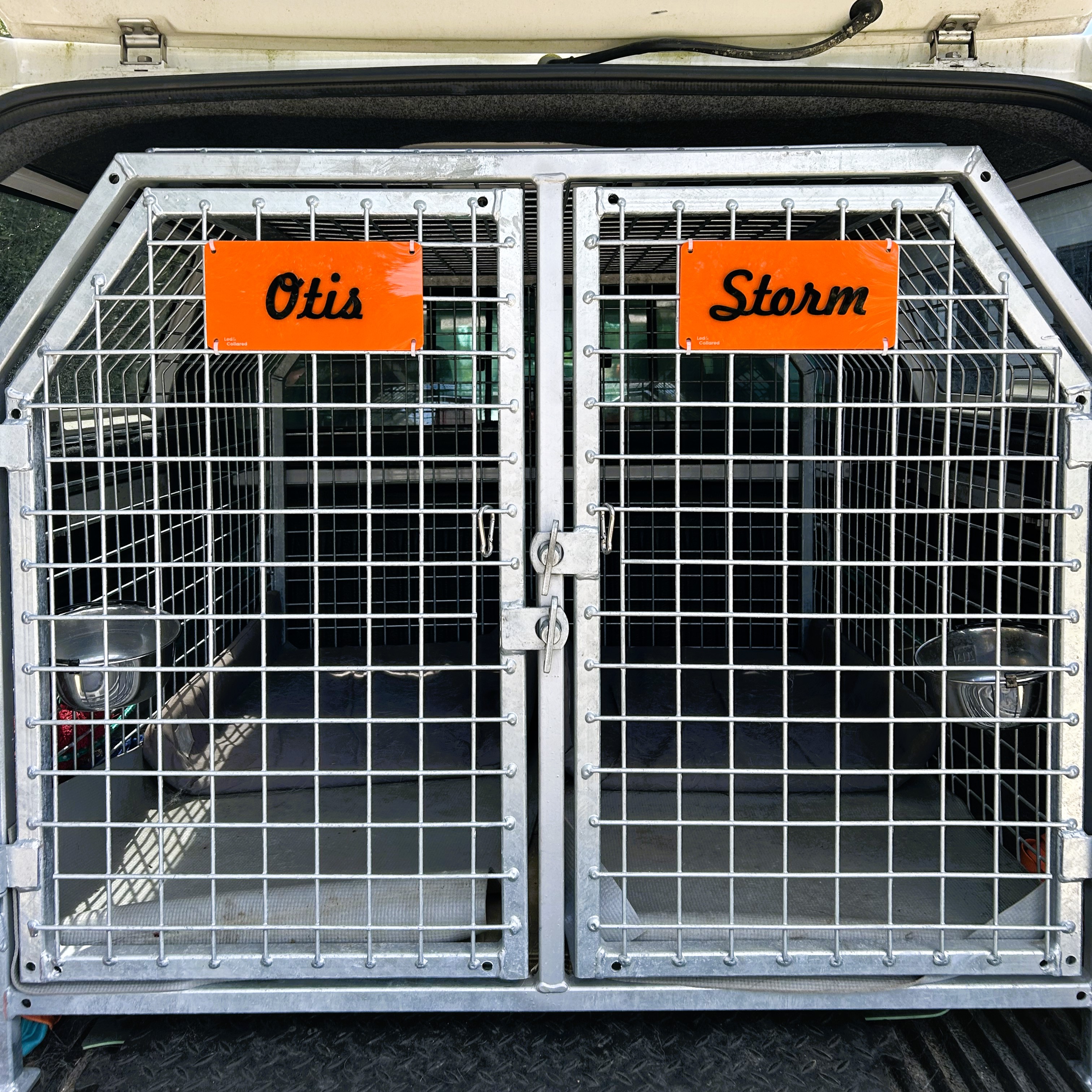 Name Signs - Orange and Black