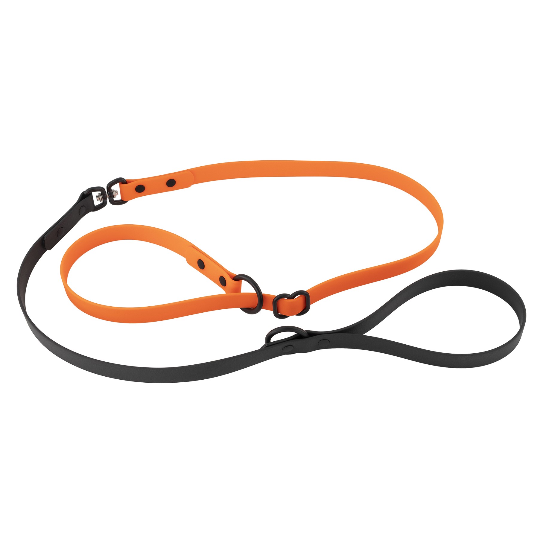 Dog Slip Lead - Orange and Black