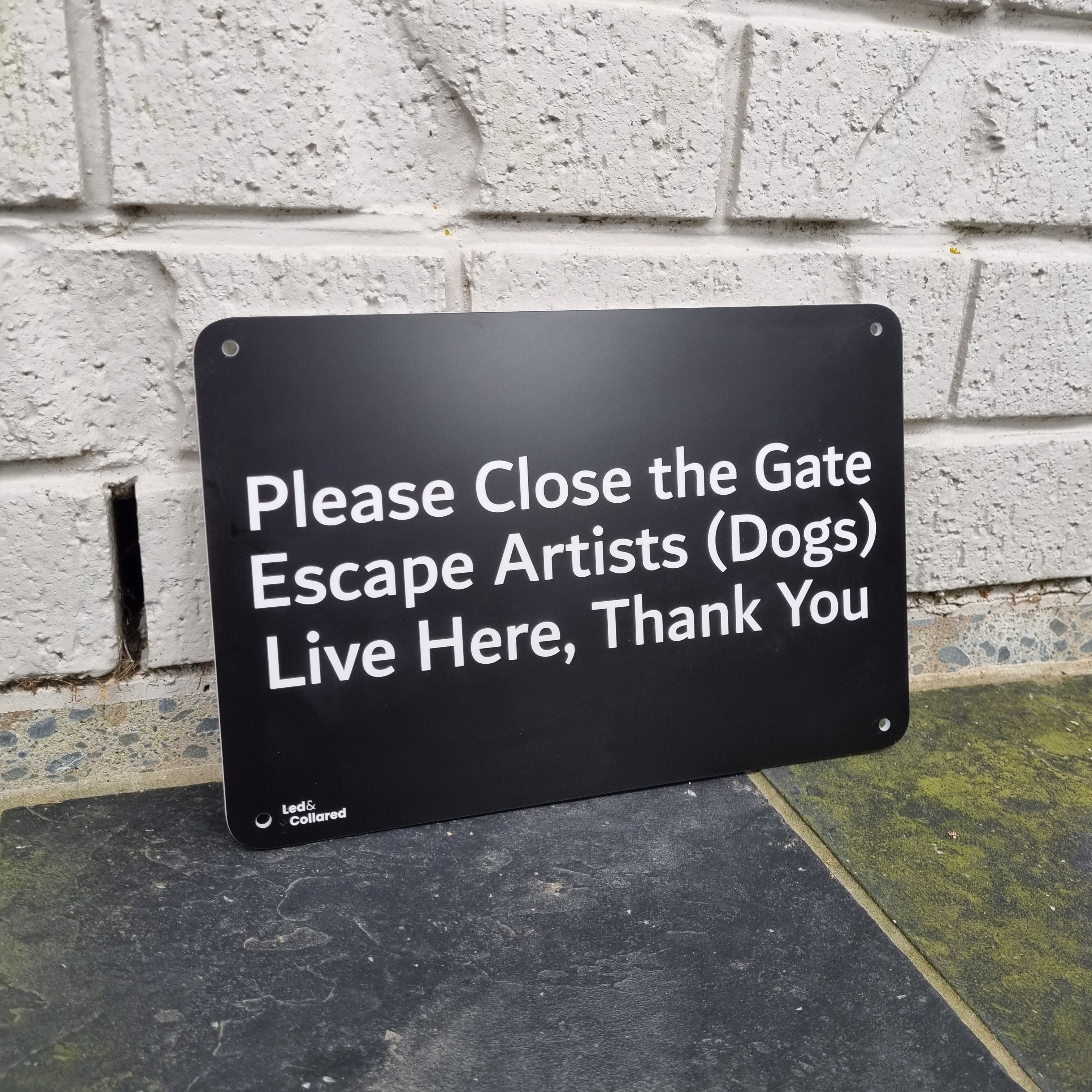 Custom Sign - Black and White