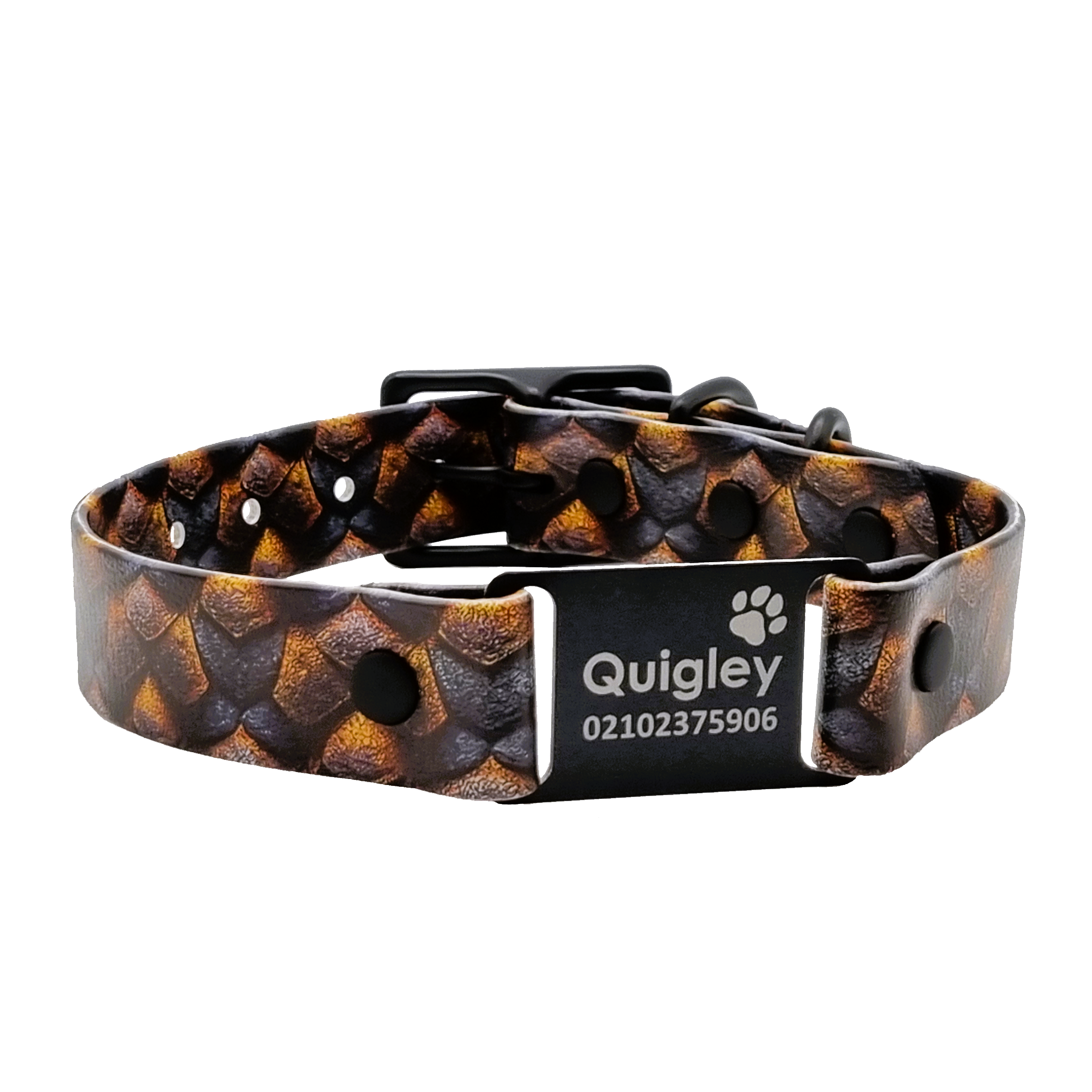 Designer Scrag Tag Collar - Reptile Armour