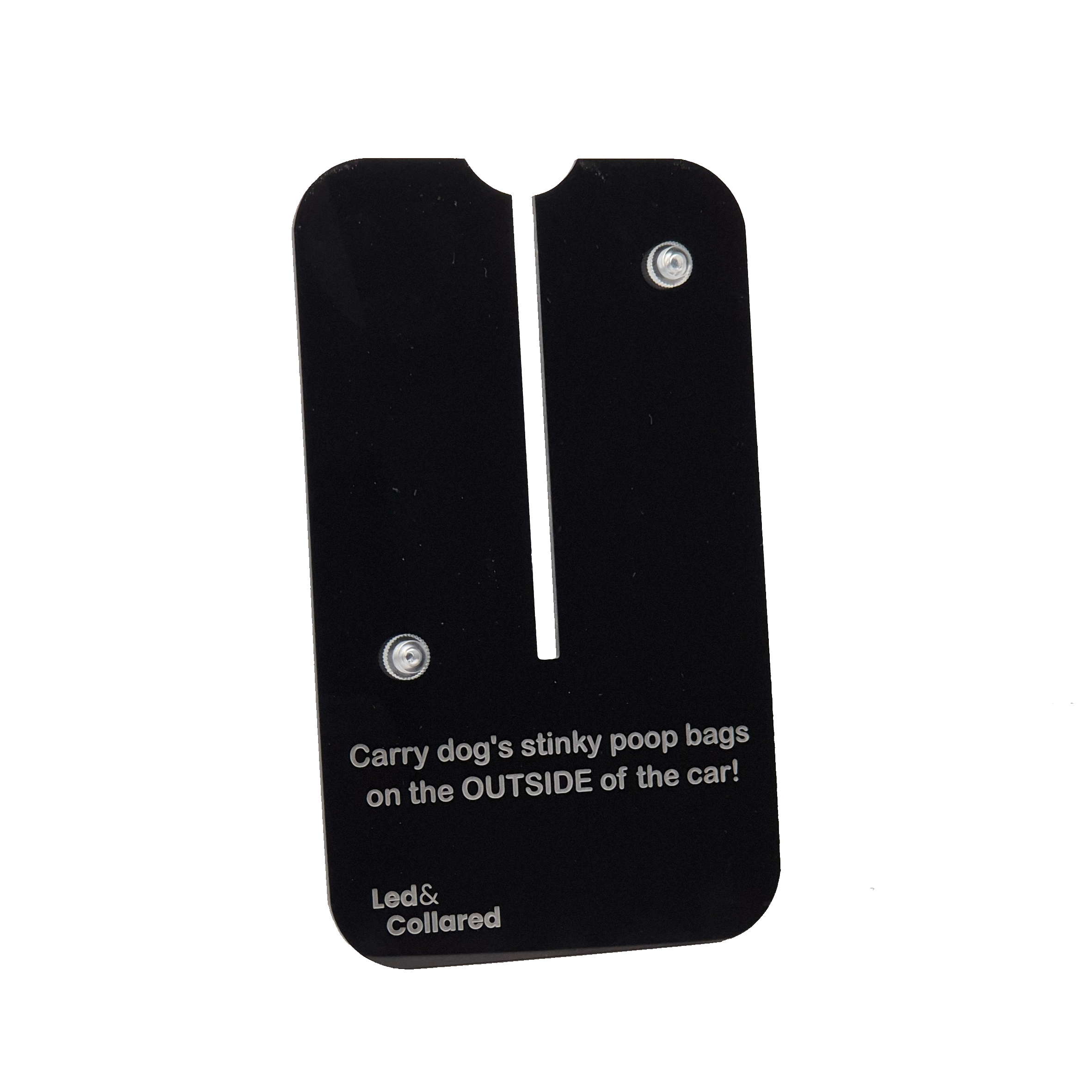 Car Poop Holder - Black, Front