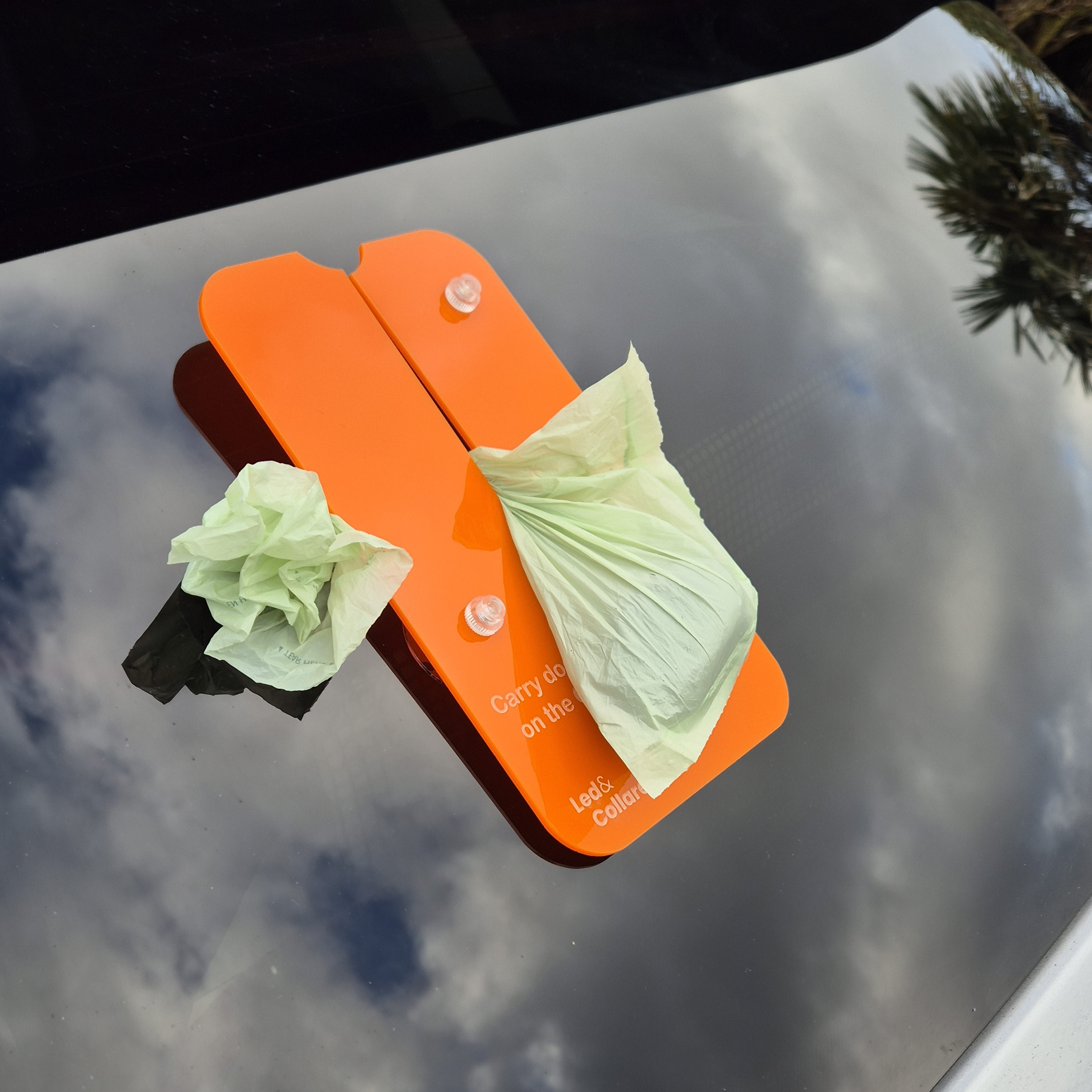 Car Poop Holder - Orange