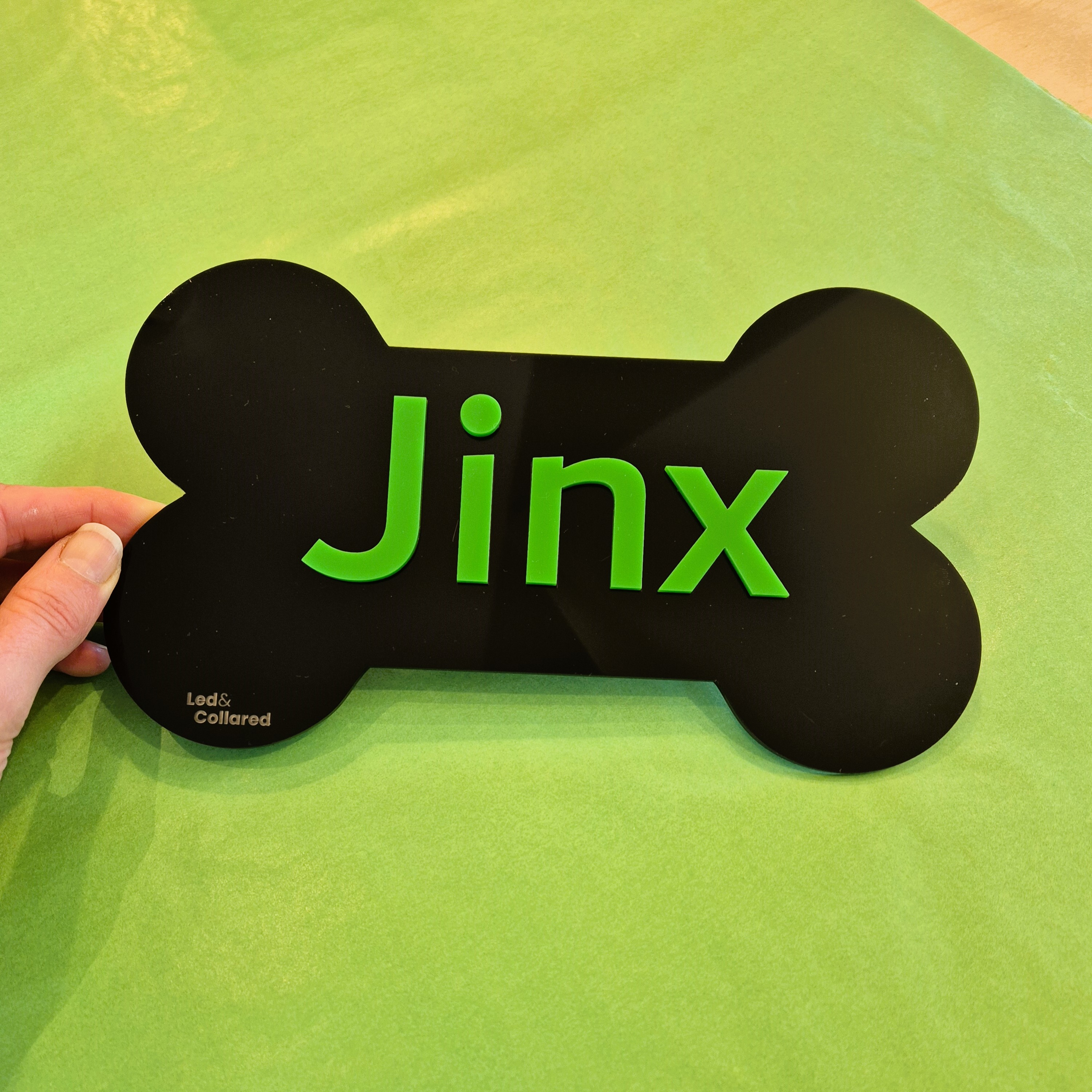 Name Signs - Black and Green