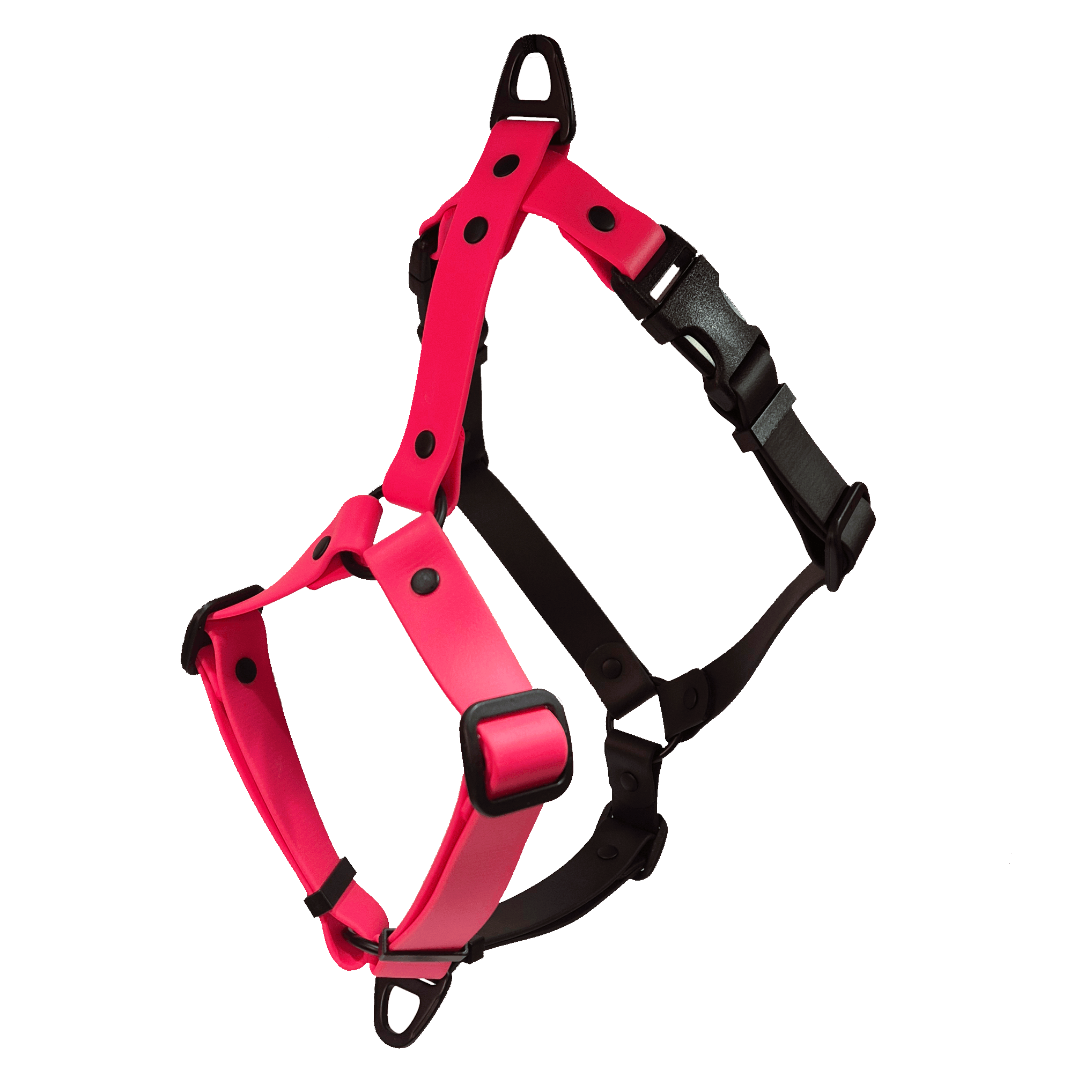 Anatomical Dog Harness - Pink and Black