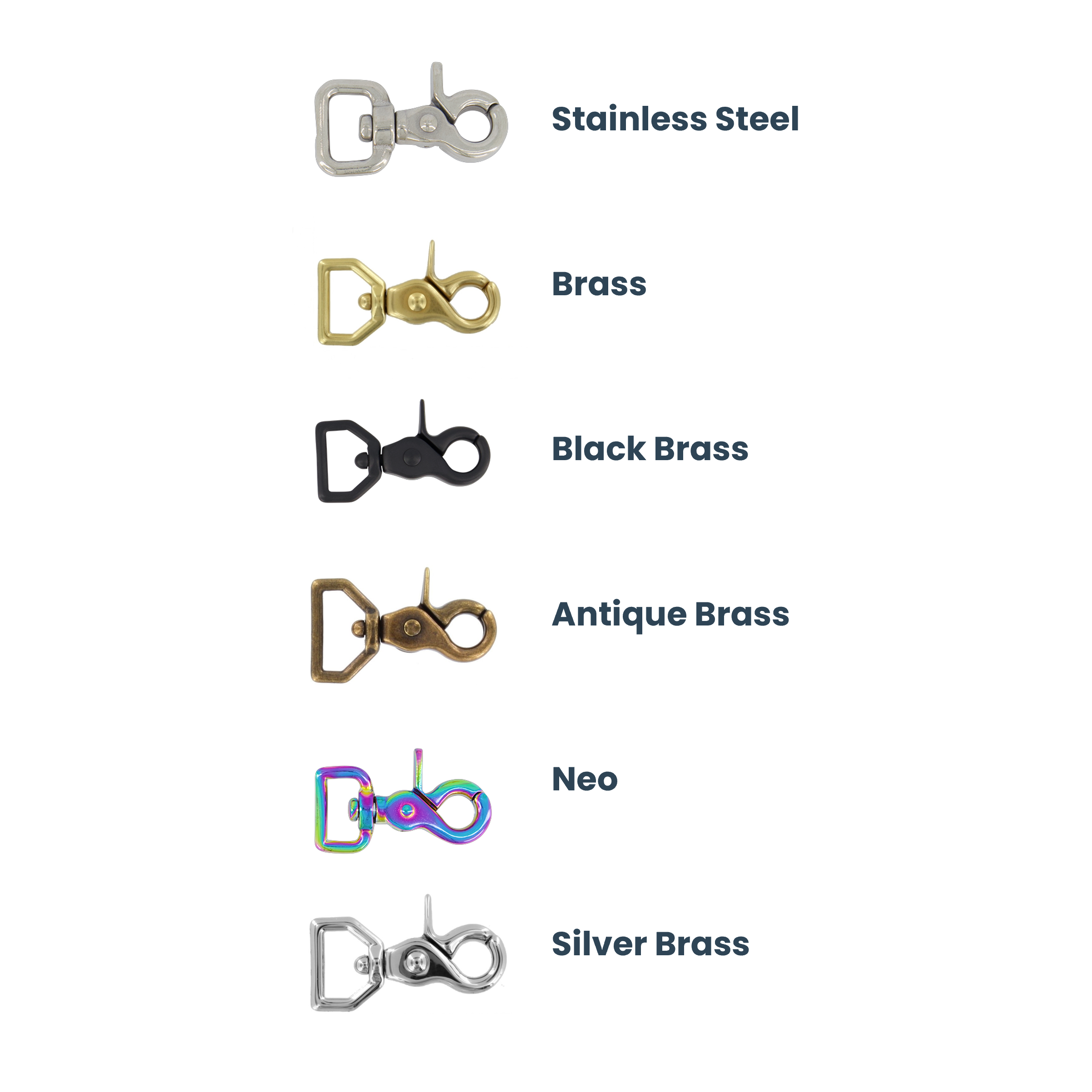 Classic Lead Clasp (Slim - Trigger Snap)