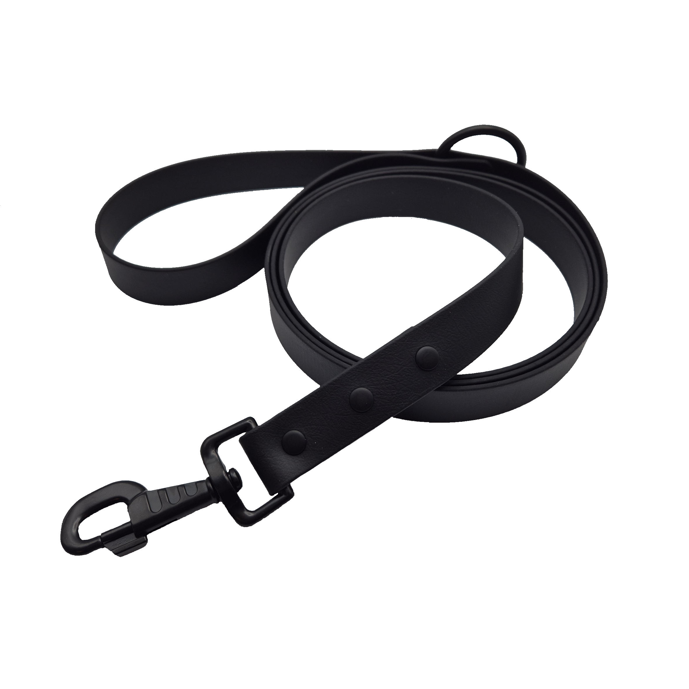 Zinc Snaps Dog Lead - Black