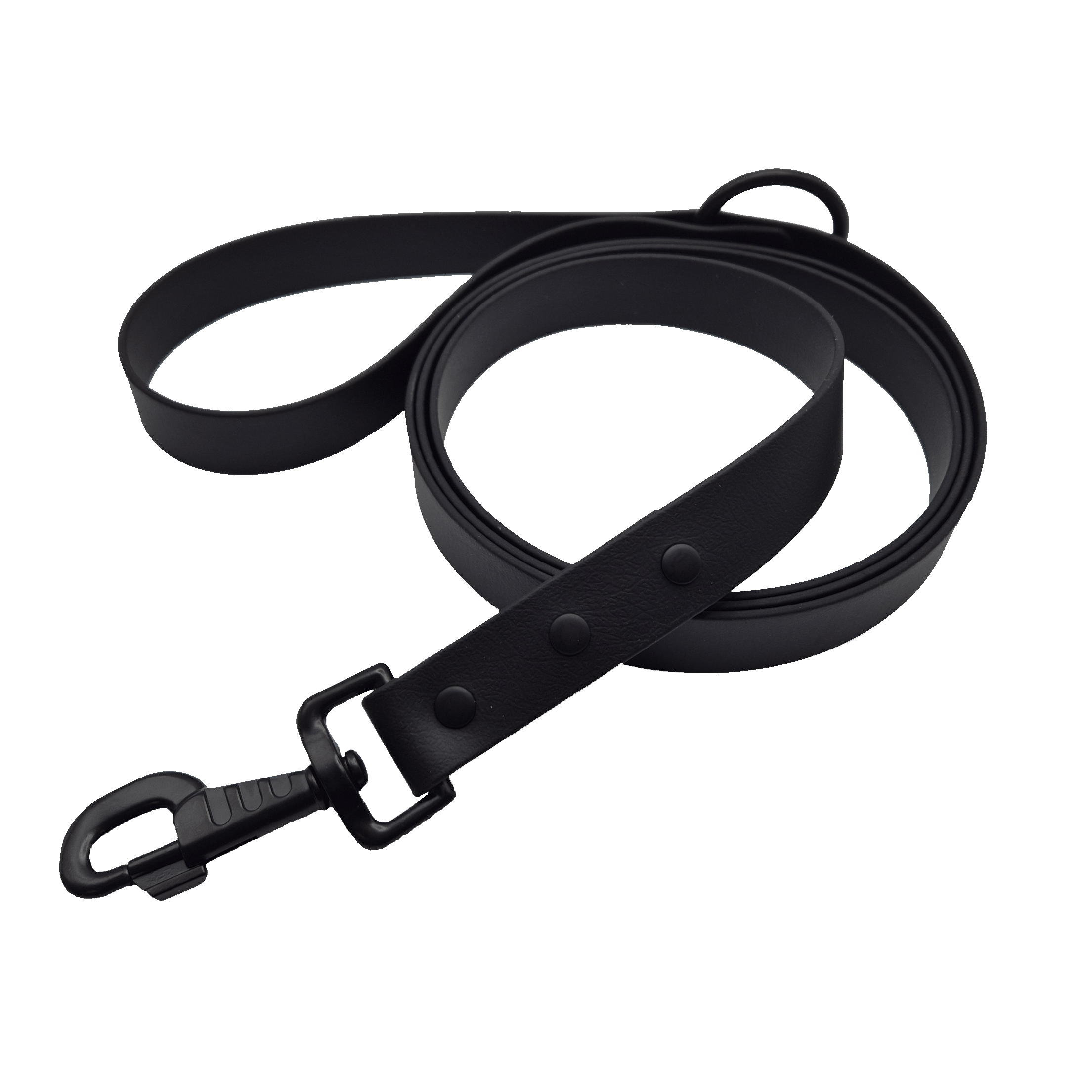 Dog Zinc Snaps Lead - Black