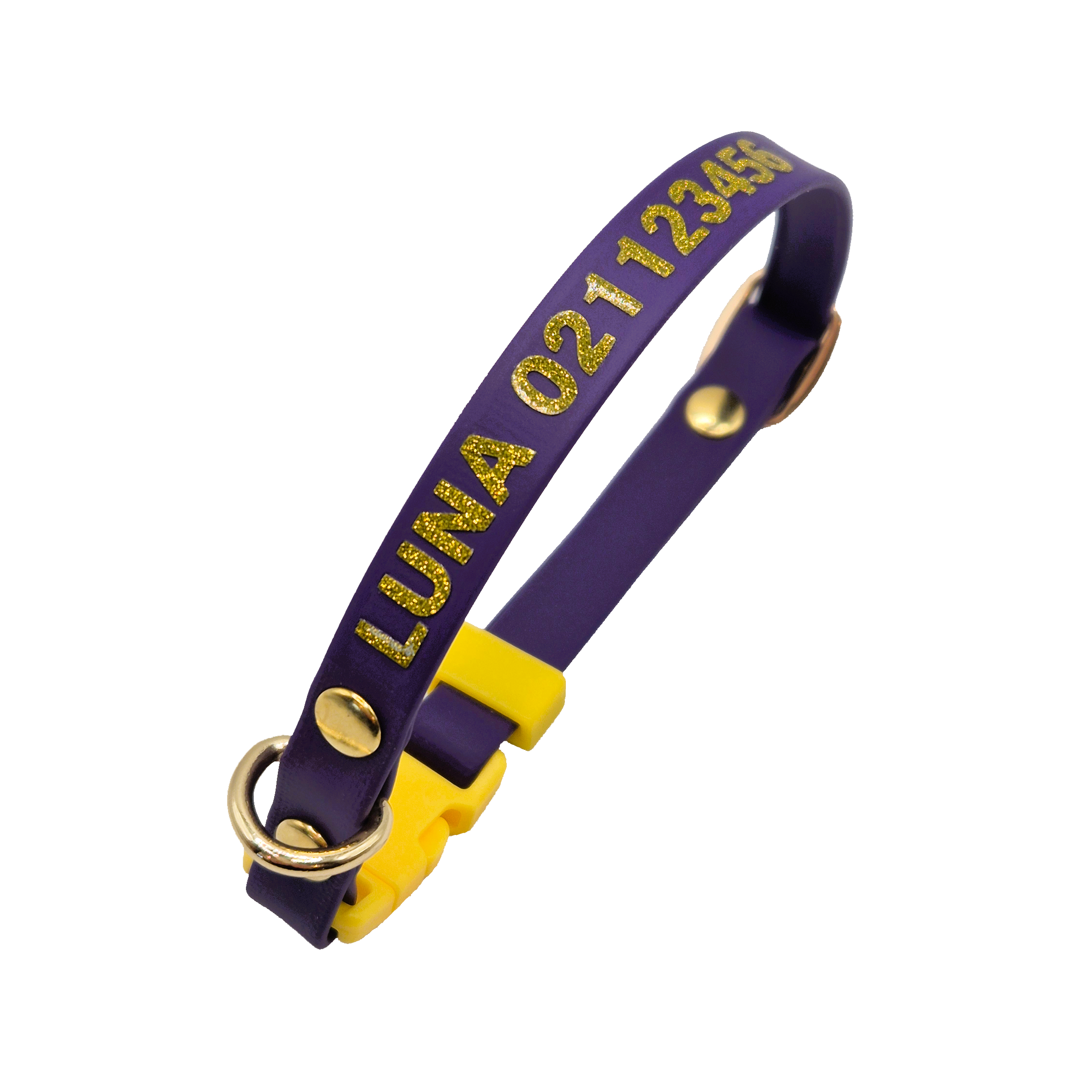 Personalised Cat Collar - Violet