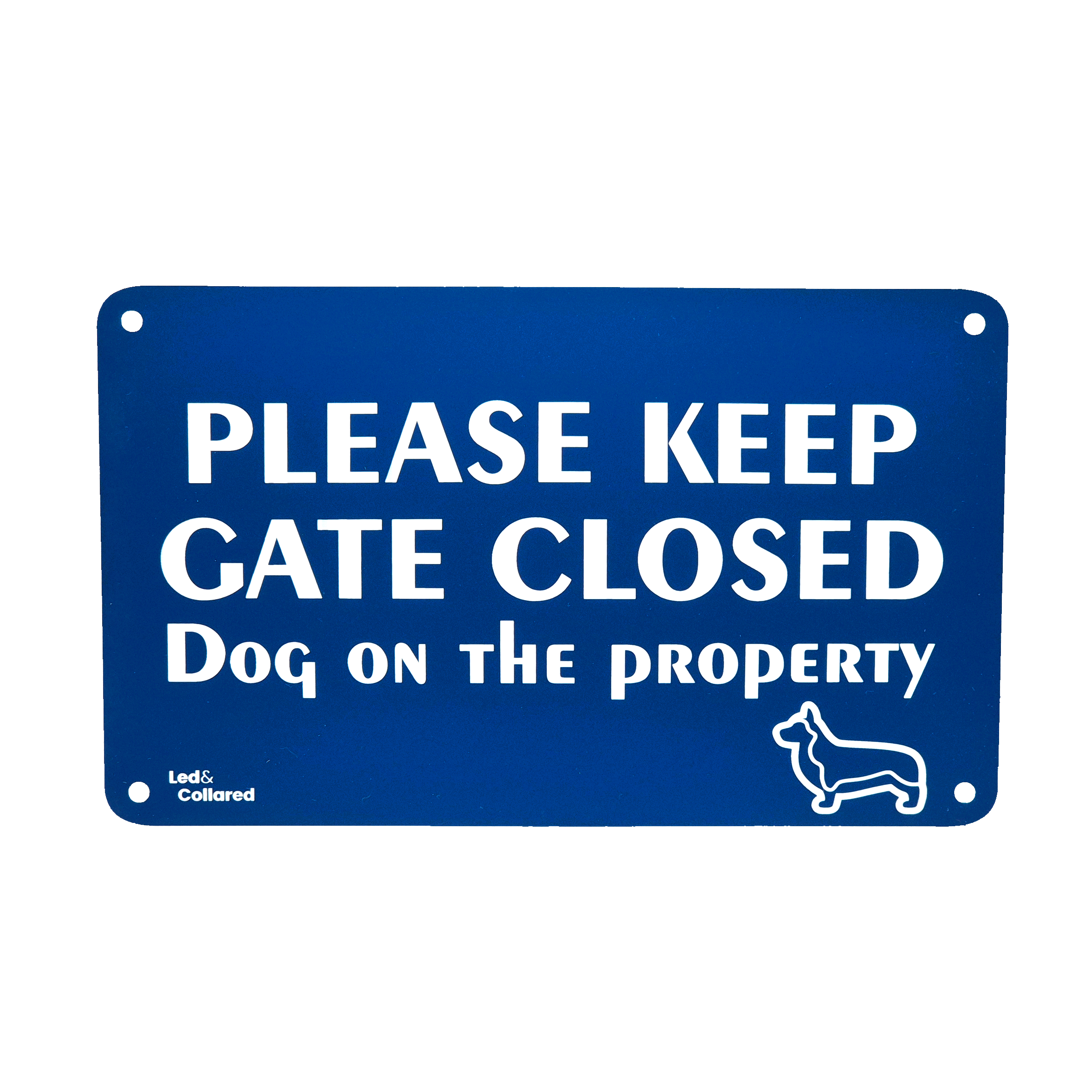 Custom Sign - Blue and White