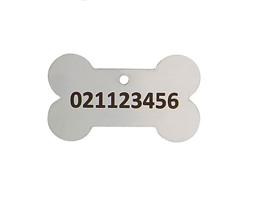 Stainless Steel Dog Tag - Bone