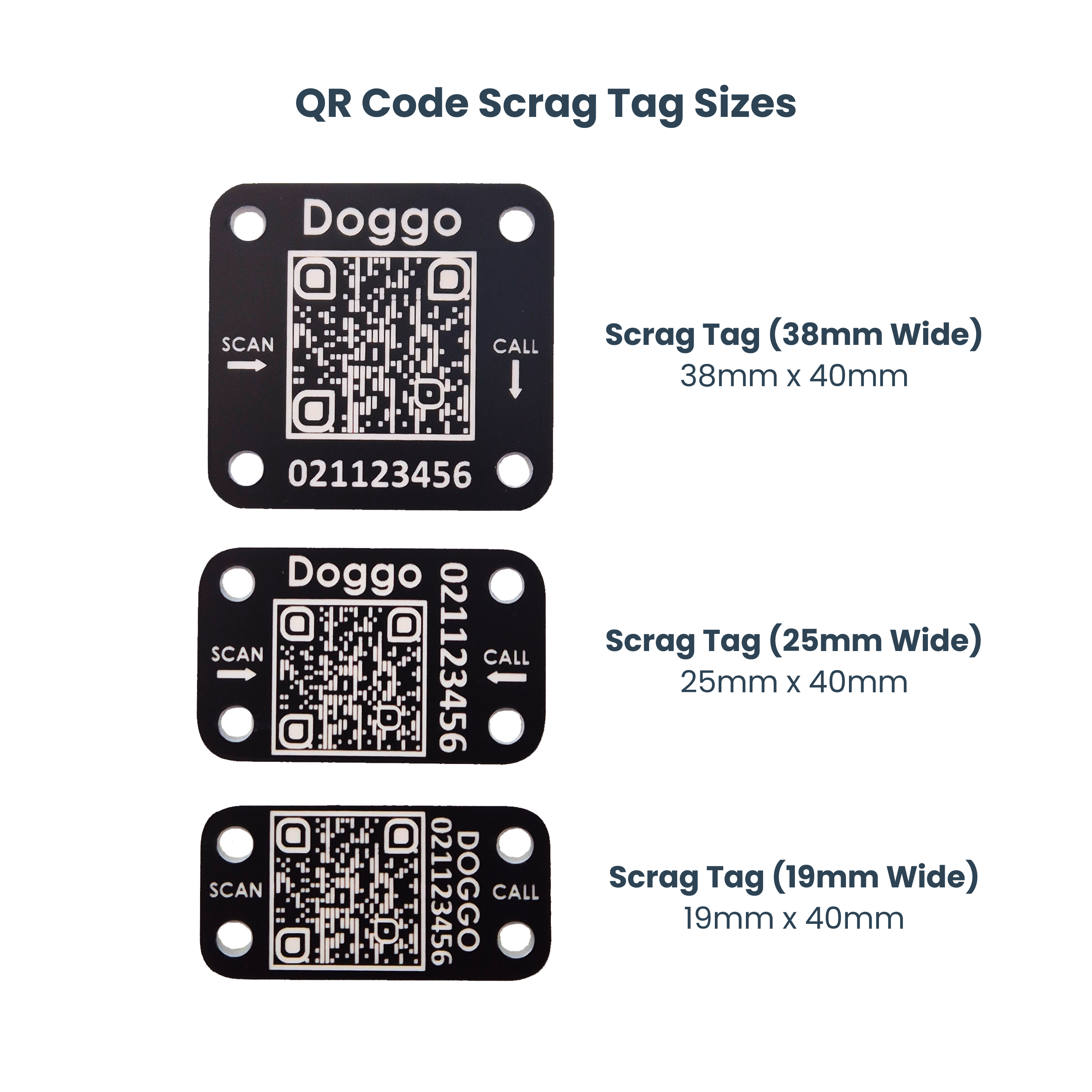 QR Code Scrag Tag