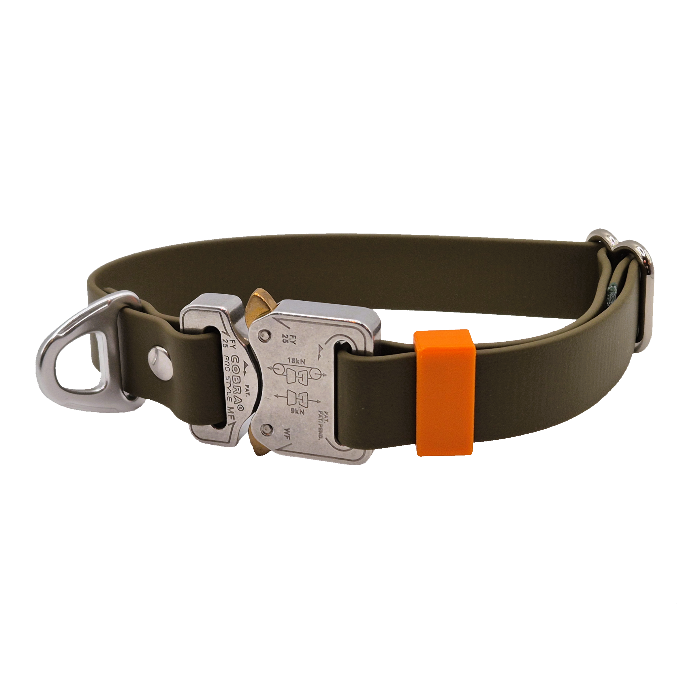 Cobra Dog Collar - Olive