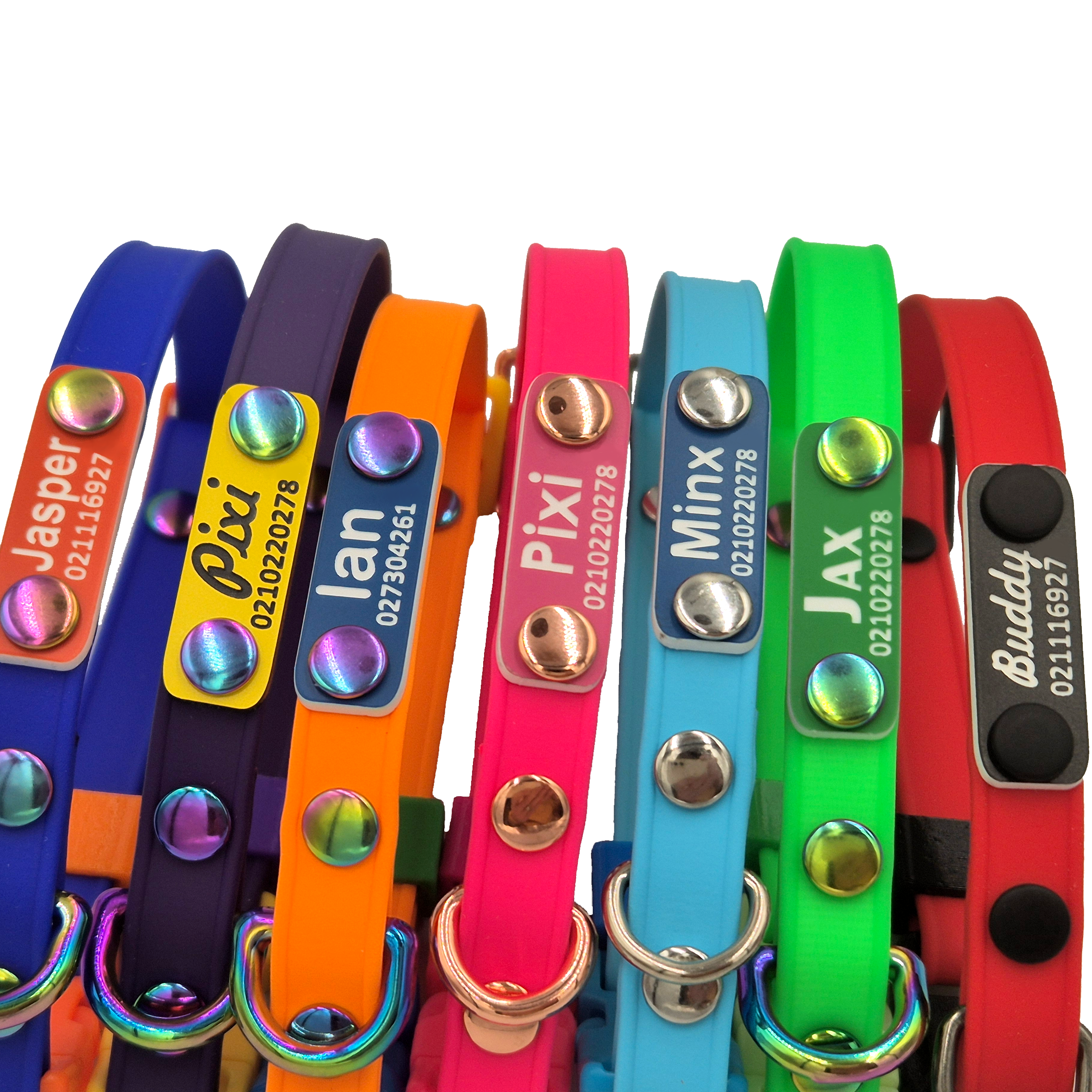 Scrag Tag Cat Collars - Close-Up