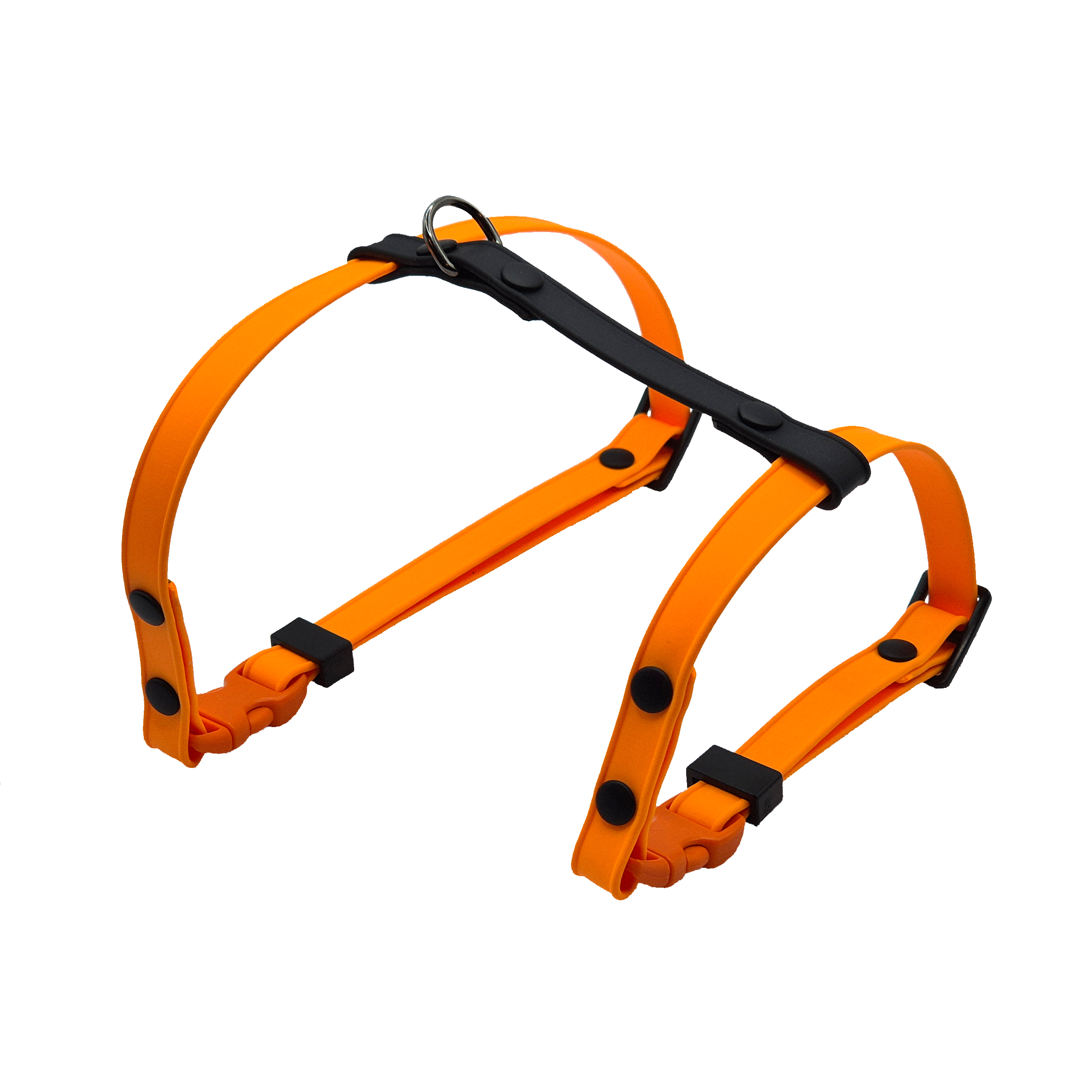 Figure 8 Cat Harness - Light Orange and Black