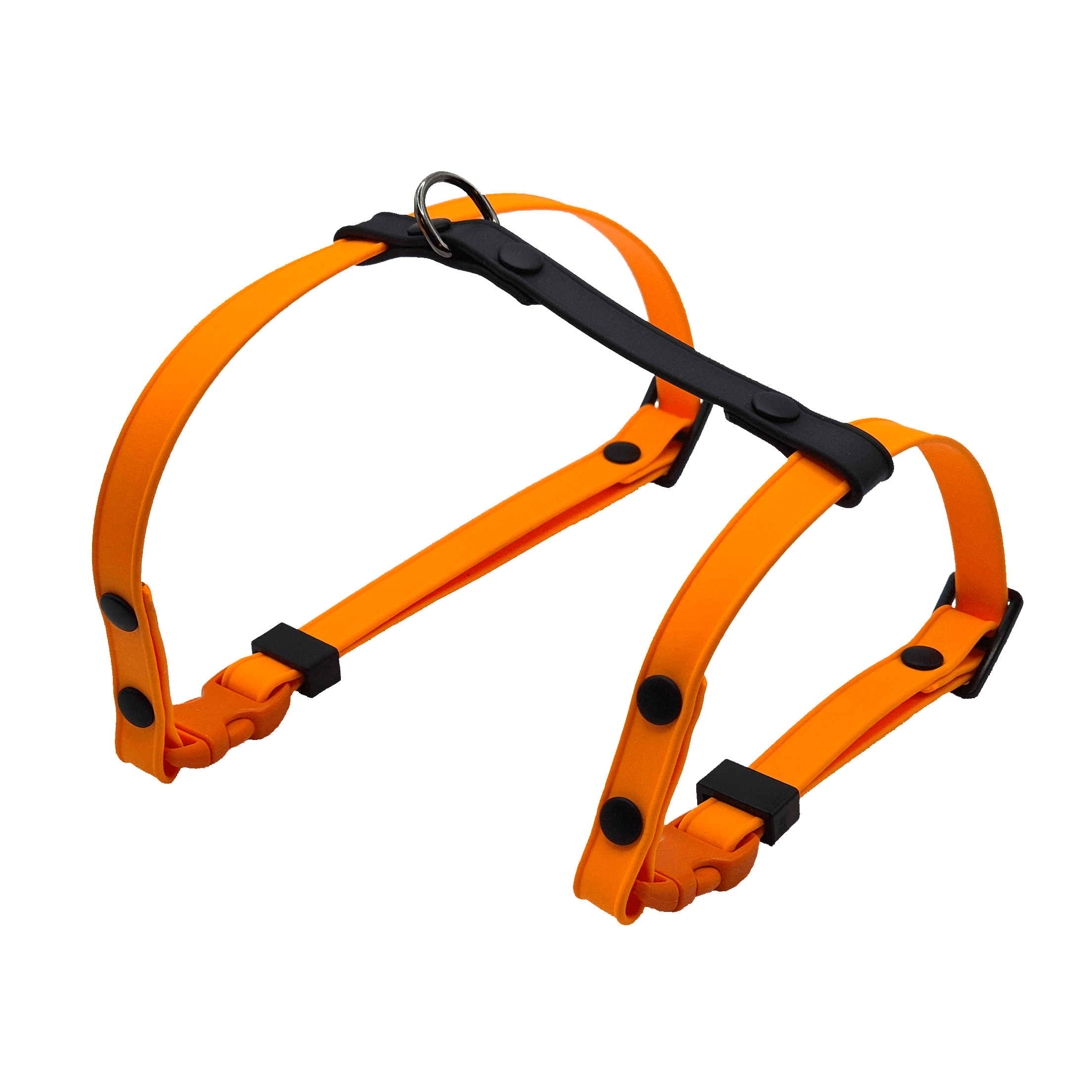 Figure 8 Cat Harness - Light Orange and Black